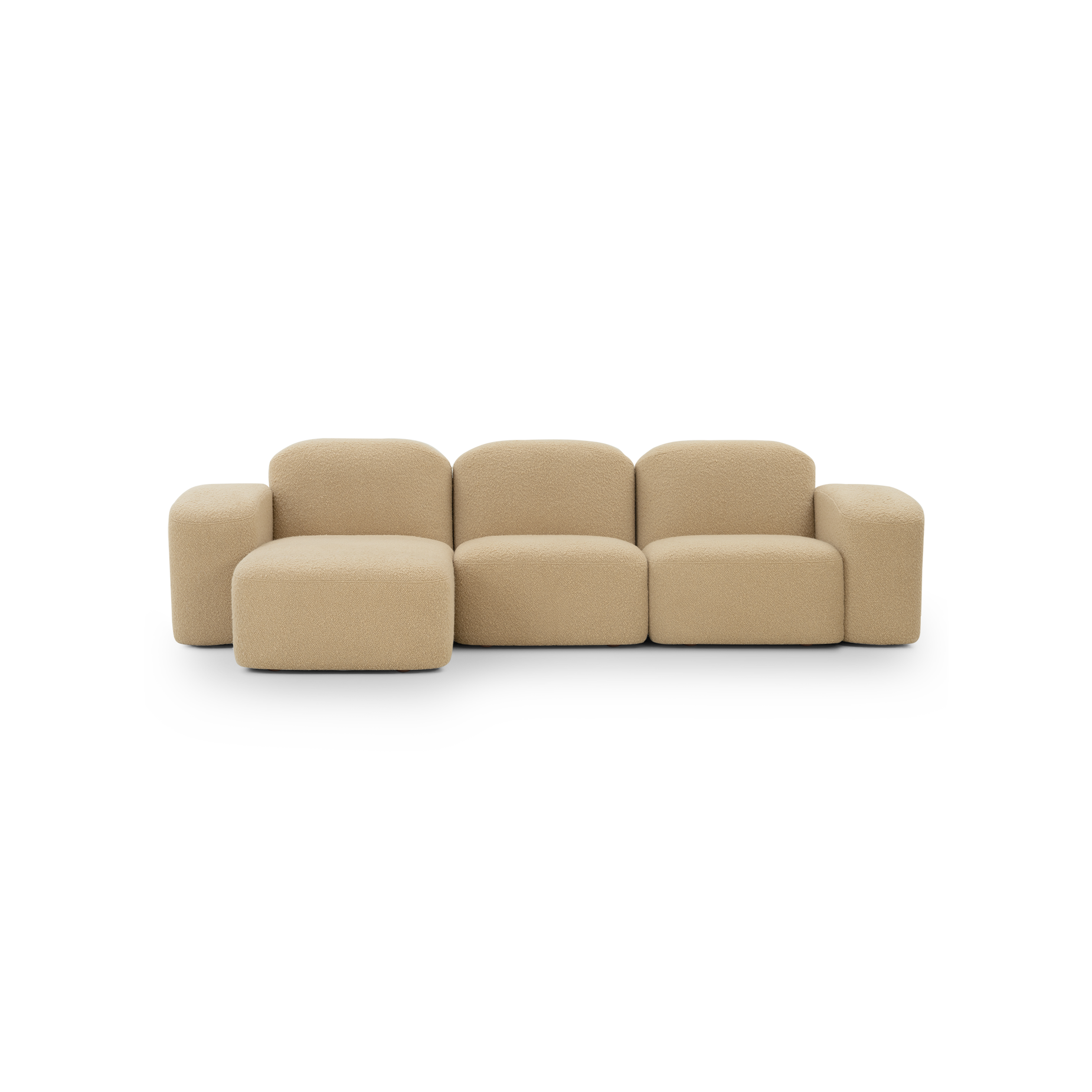 Muse 3 Seat LAF Chaise Sofa - [ Airlie Camel ]