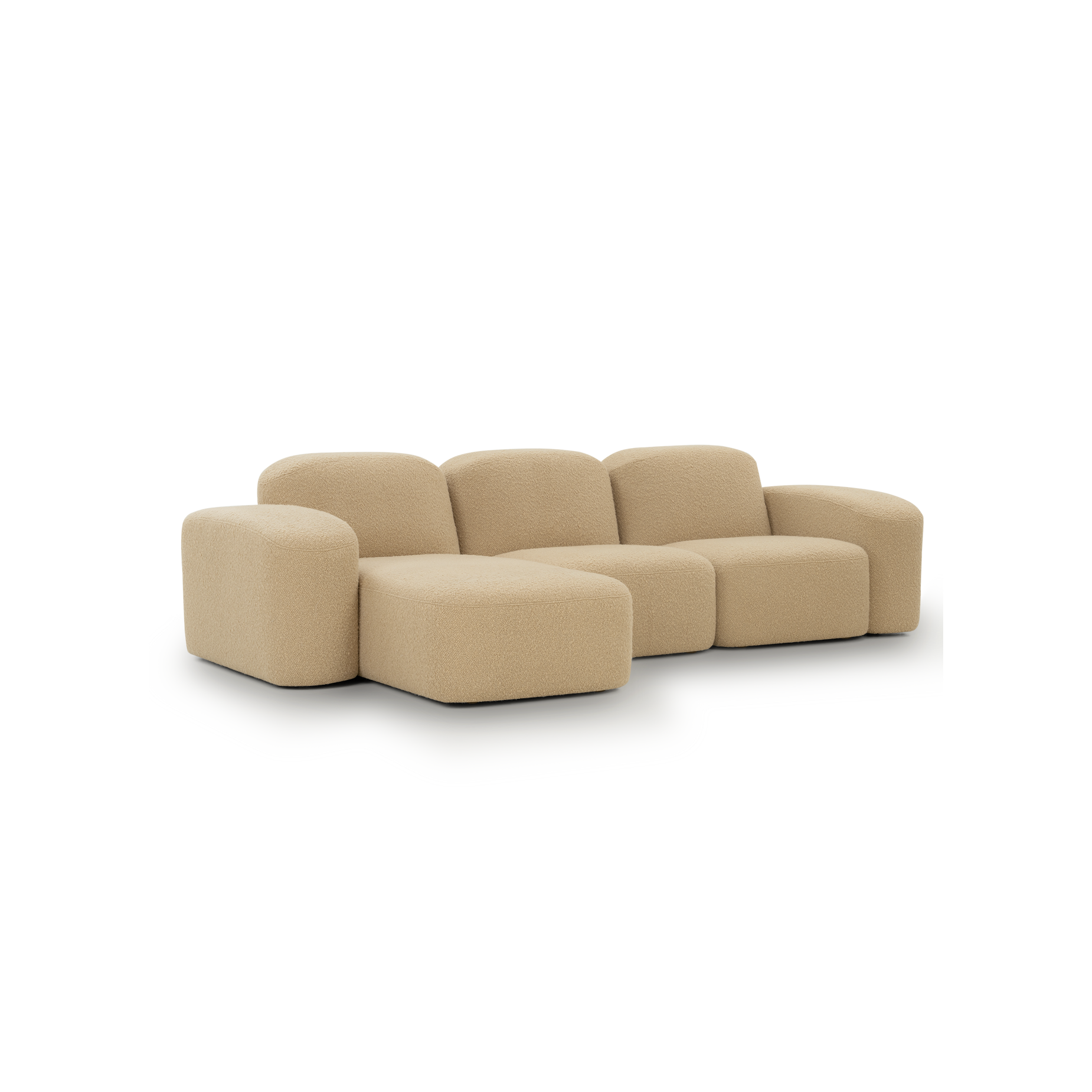 Muse 3 Seat LAF Chaise Sofa - [ Airlie Camel ]