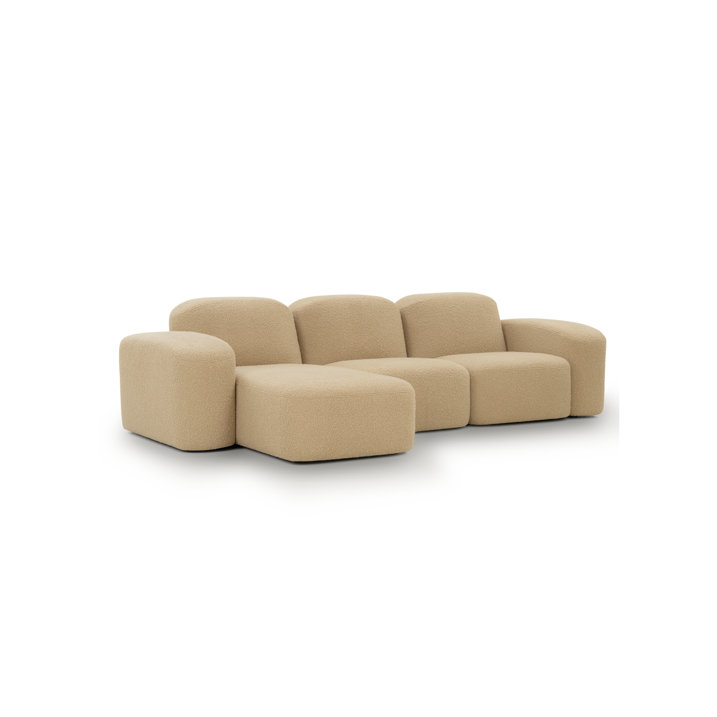 Muse 3 Seat LAF Chaise Sofa - [ Airlie Camel ]