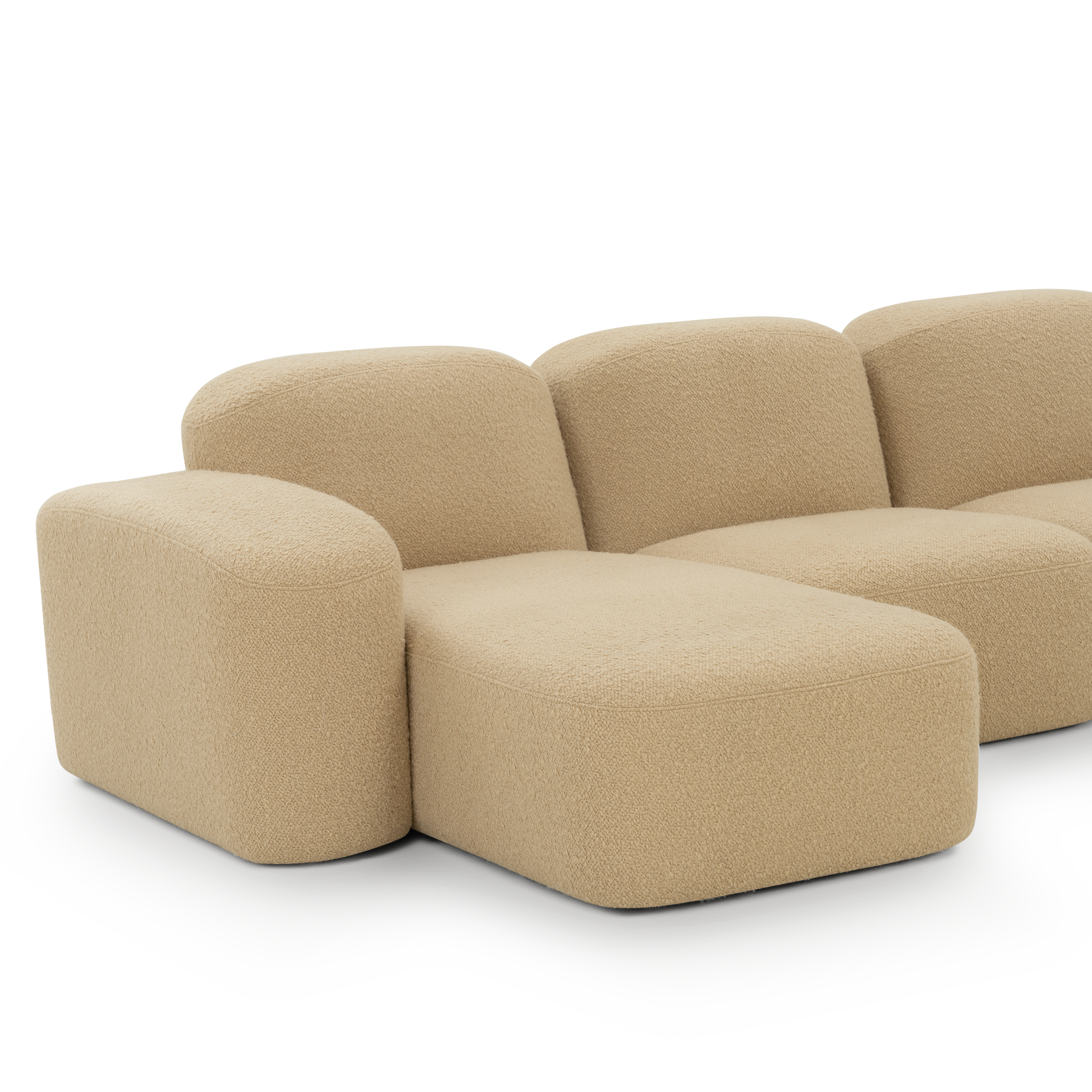 Muse 3 Seat LAF Chaise Sofa - [ Airlie Camel ]