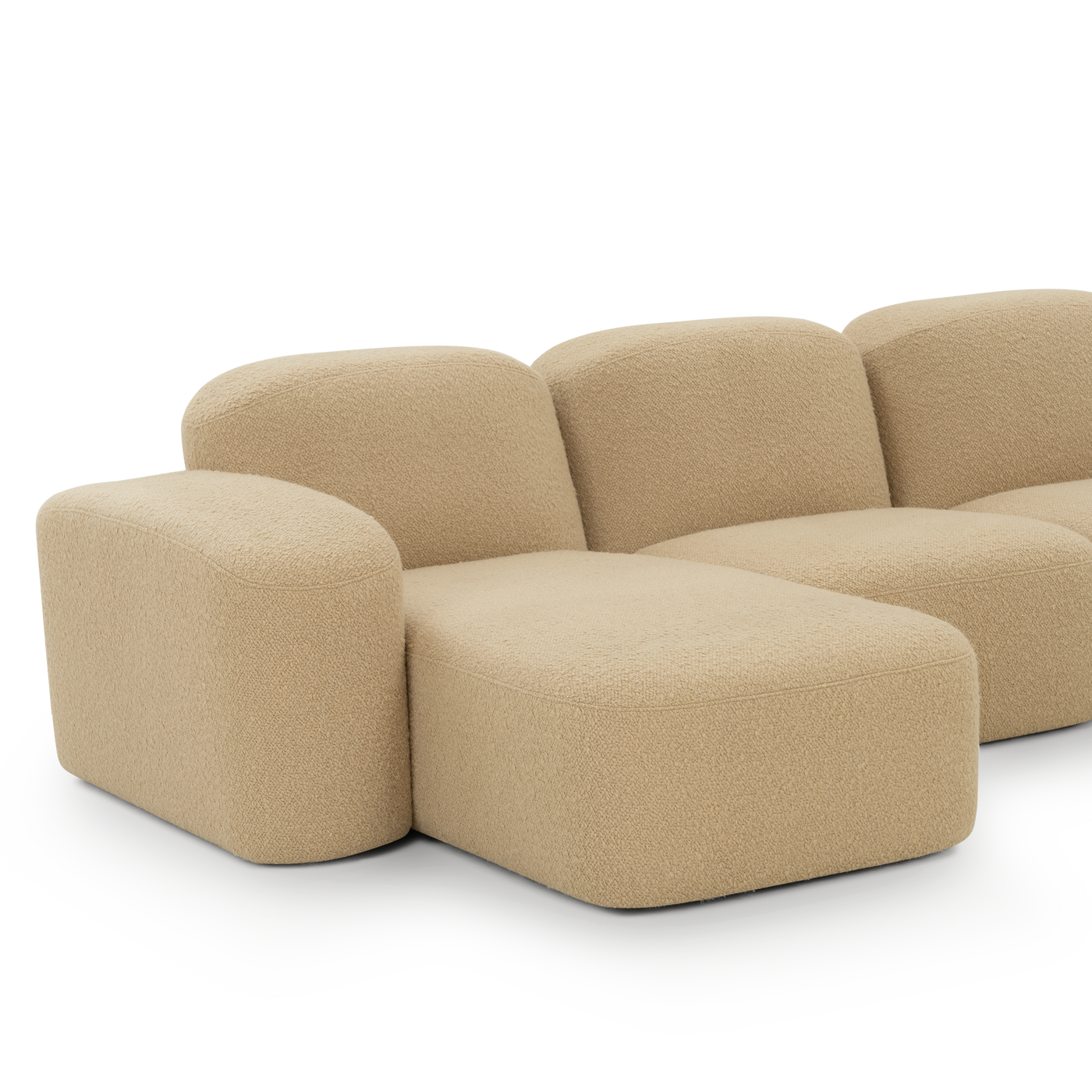 Muse 3 Seat LAF Chaise Sofa - [ Airlie Camel ]
