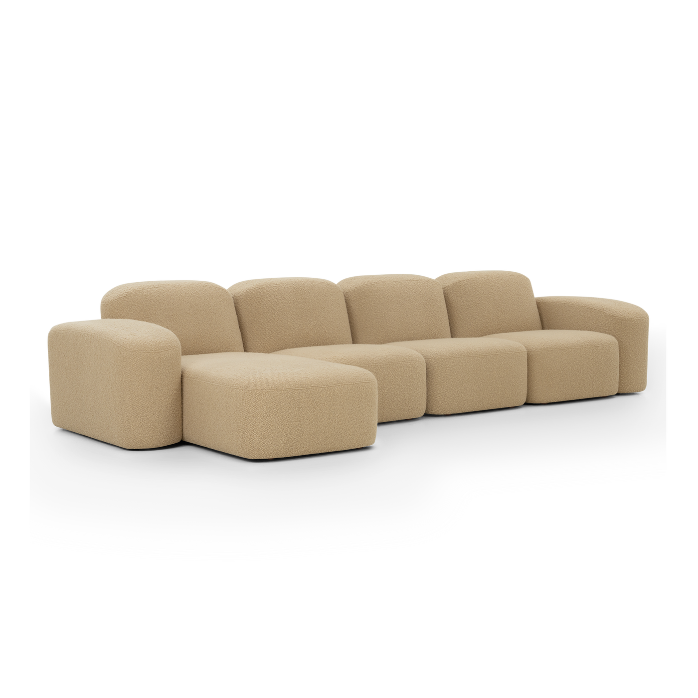 Muse 4 Seat LAF Chaise Sofa - [ Airlie Camel ]