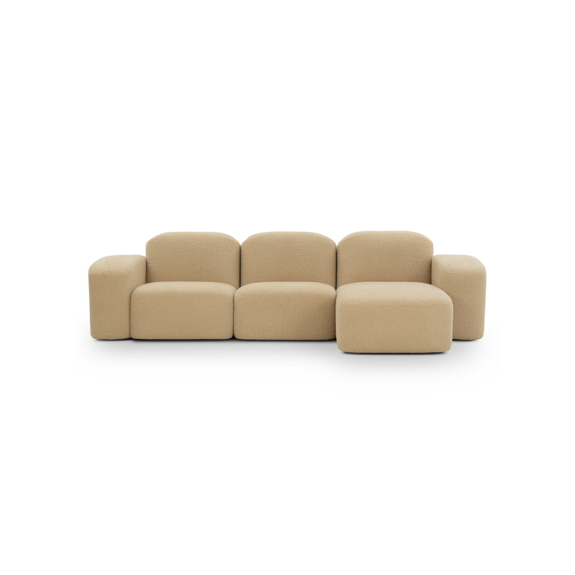 Muse 3 Seat RAF Chaise Sofa - [ Airlie Camel ]