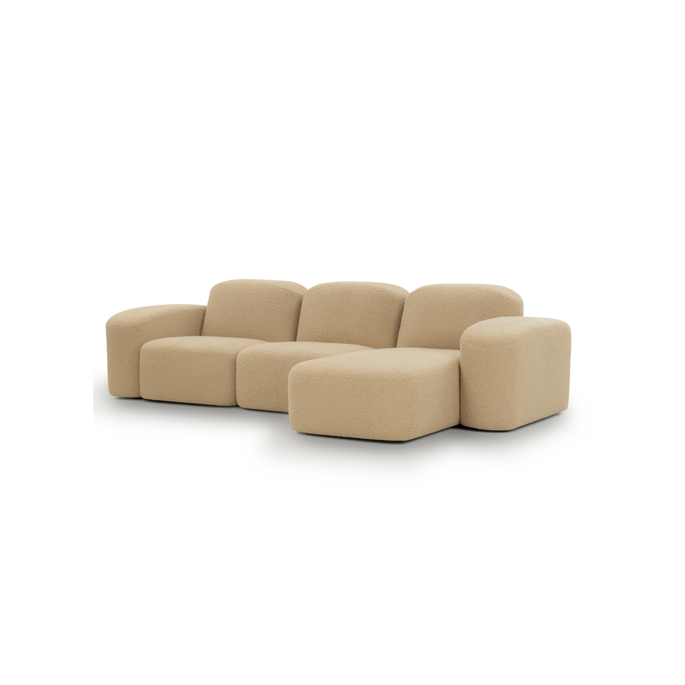 Muse 3 Seat RAF Chaise Sofa - [ Airlie Camel ]