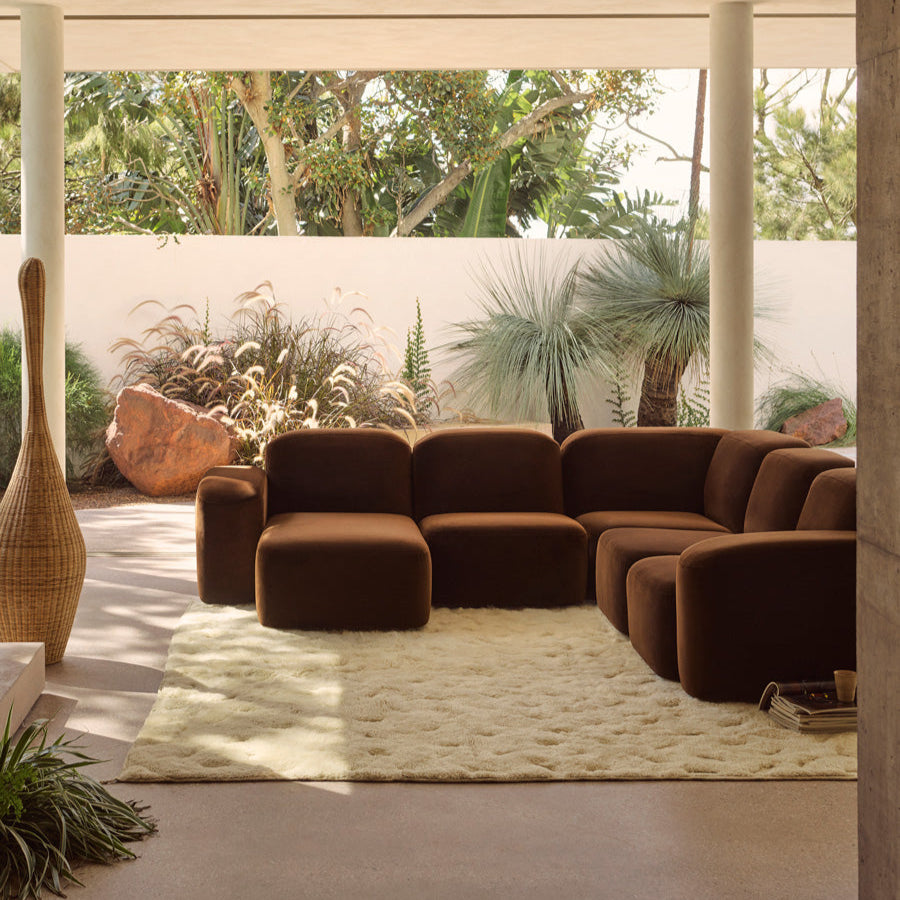 Muse 5 Piece LAF Chaise Modular Sofa - [ Avalon Piccolo ]