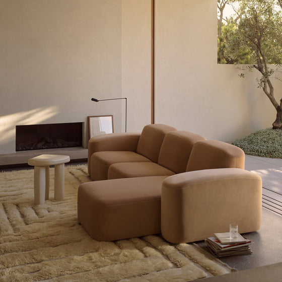 Muse 3 Seat RAF Chaise Sofa - [ Malibu Dune ]