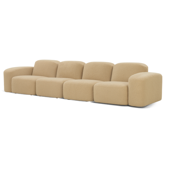 Muse 4 Seat Sofa - [ Airlie Camel ]