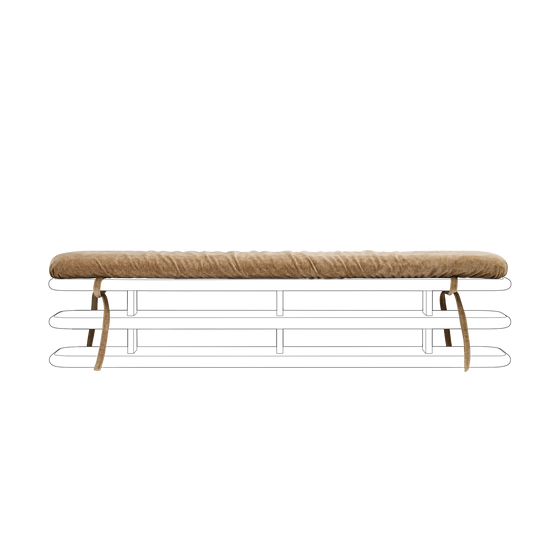 Plinto Bench Cushion - [ Amalfi Tabacco ]