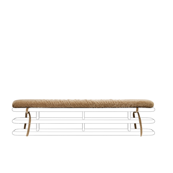Plinto Bench Cushion - [ Amalfi Tabacco ]