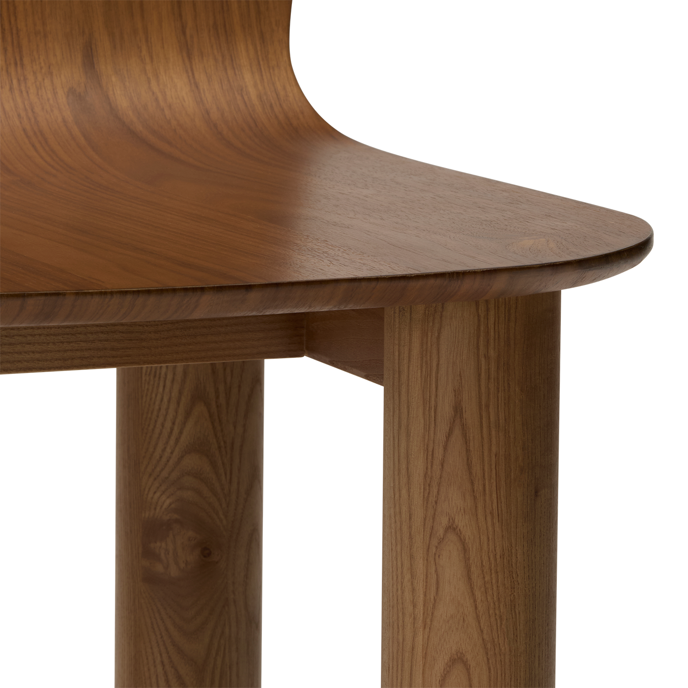 Arch Timber Dining Chair - [ Walnut ]