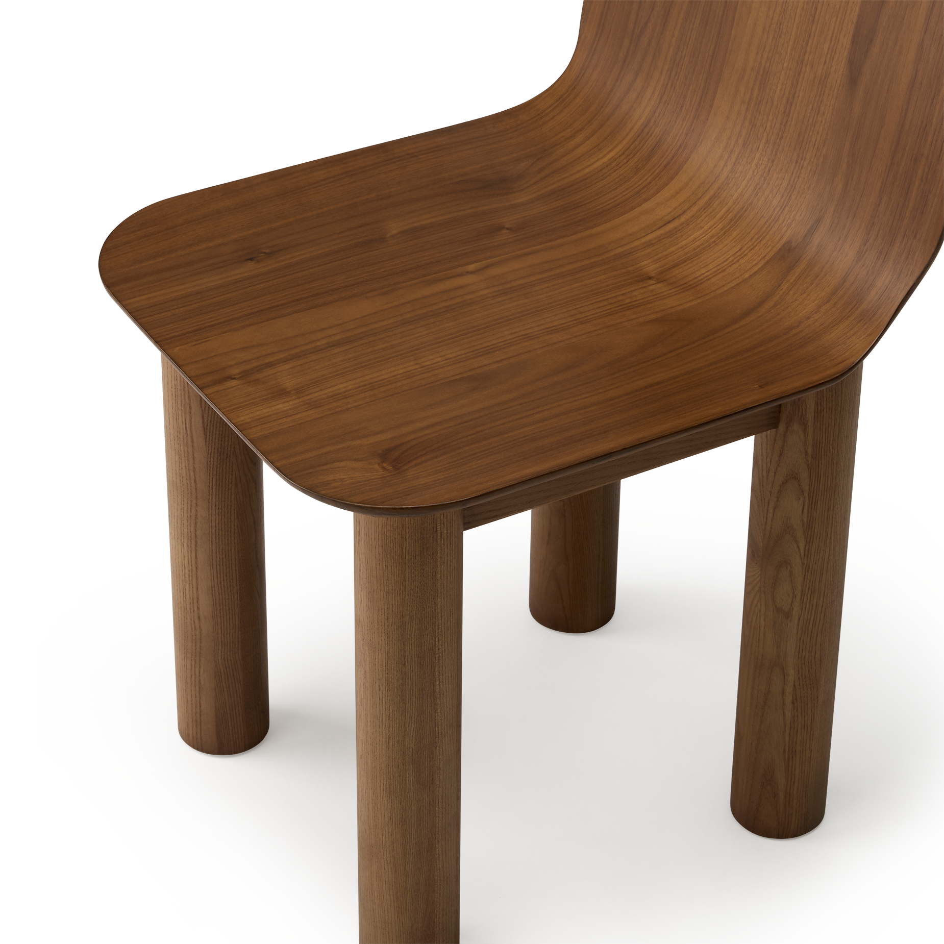 Arch Timber Dining Chair - [ Walnut ]