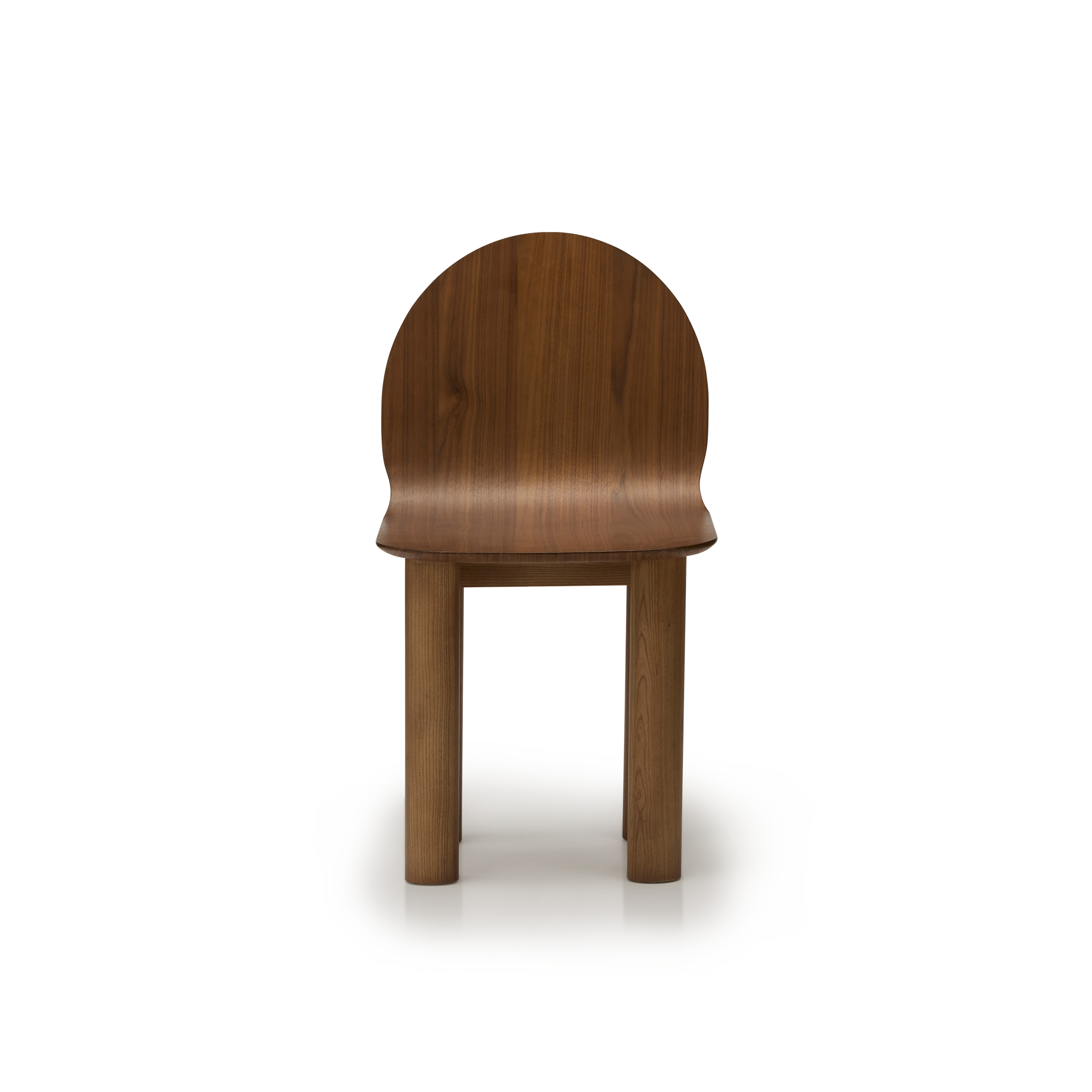 Arch Timber Dining Chair - [ Walnut ]