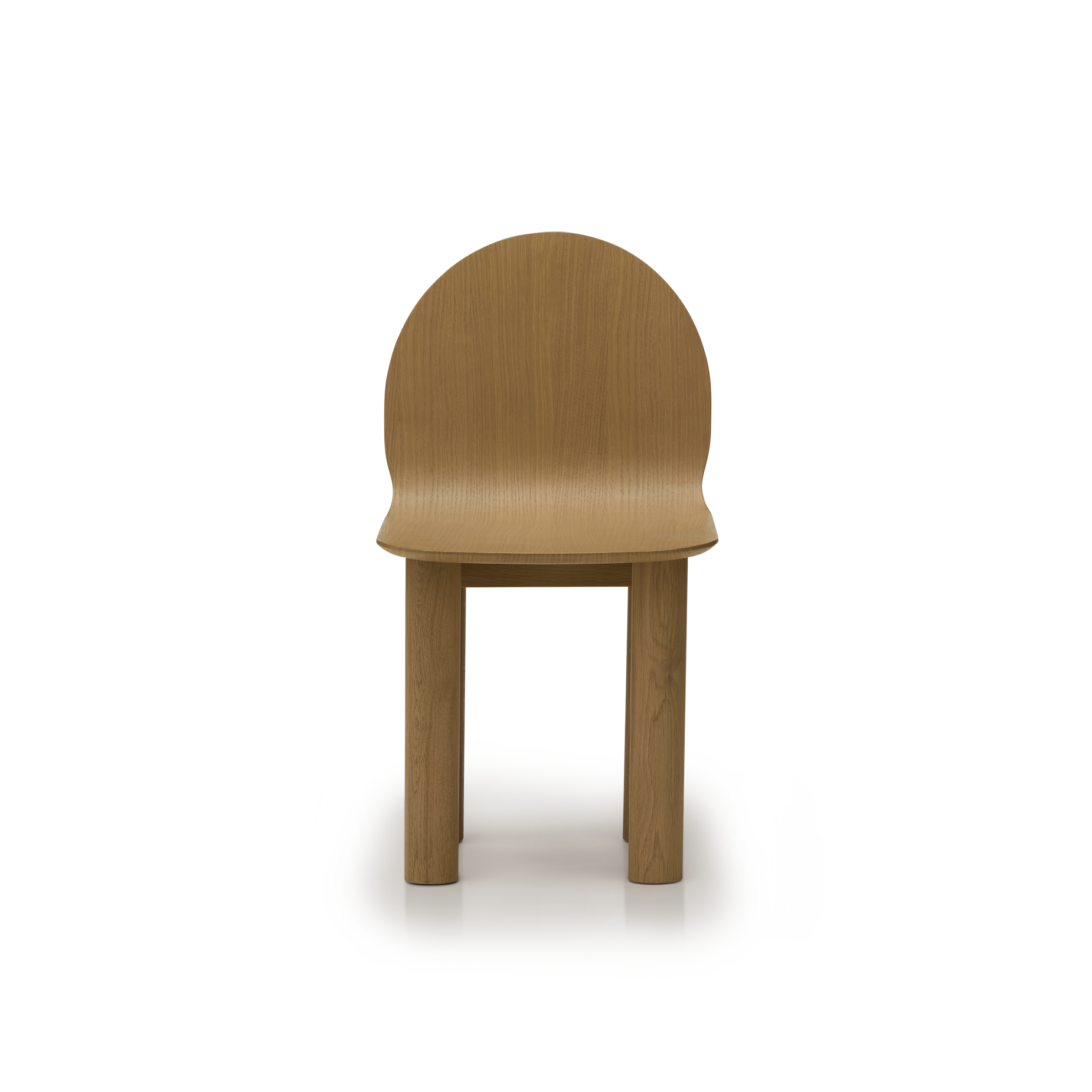 Arch Timber Dining Chair - [ Oak ]