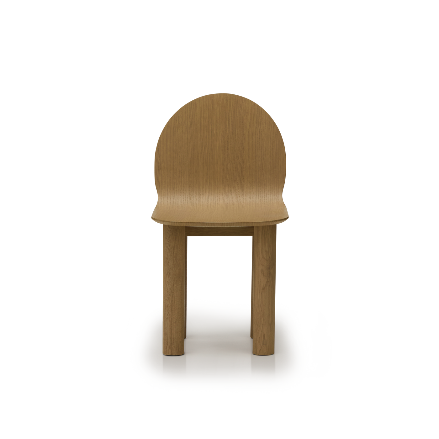 Arch Timber Dining Chair - [ Oak ]
