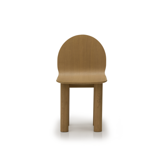 Arch Timber Dining Chair - [ Oak ]