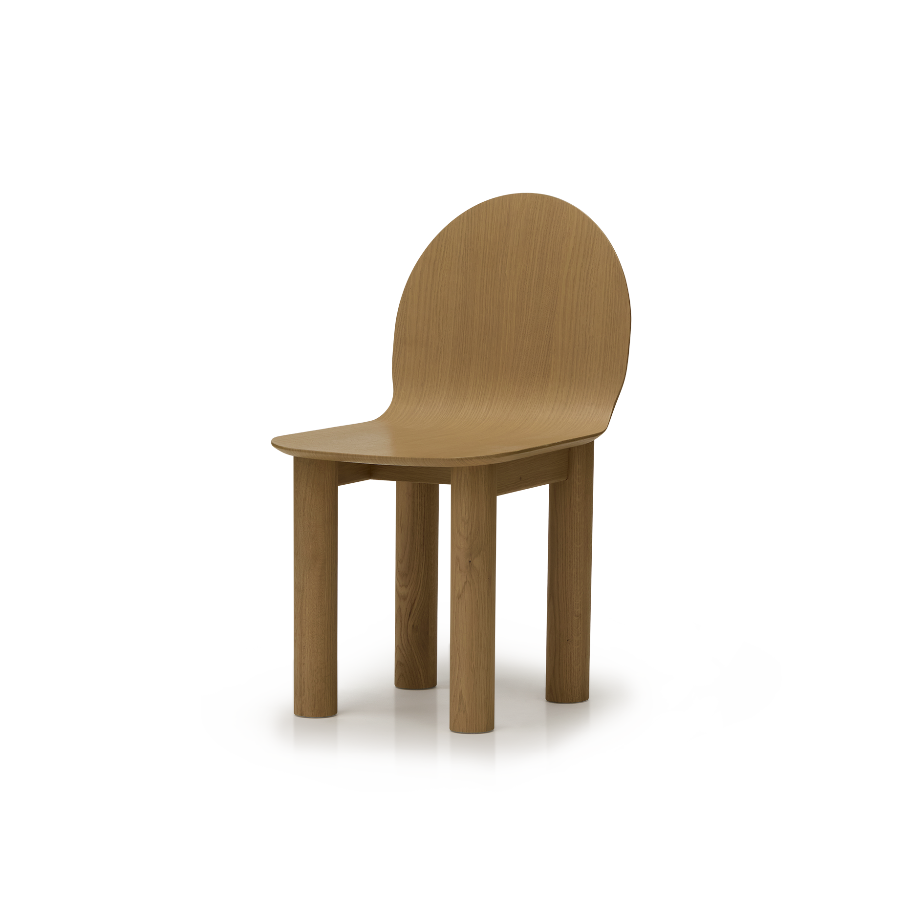 Arch Timber Dining Chair - [ Oak ]