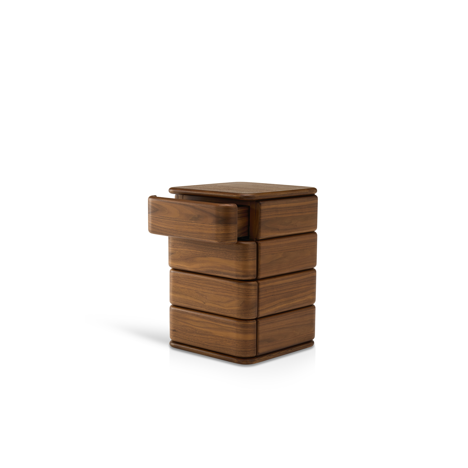 Notte 4 Drawer Storage - [ Walnut ]
