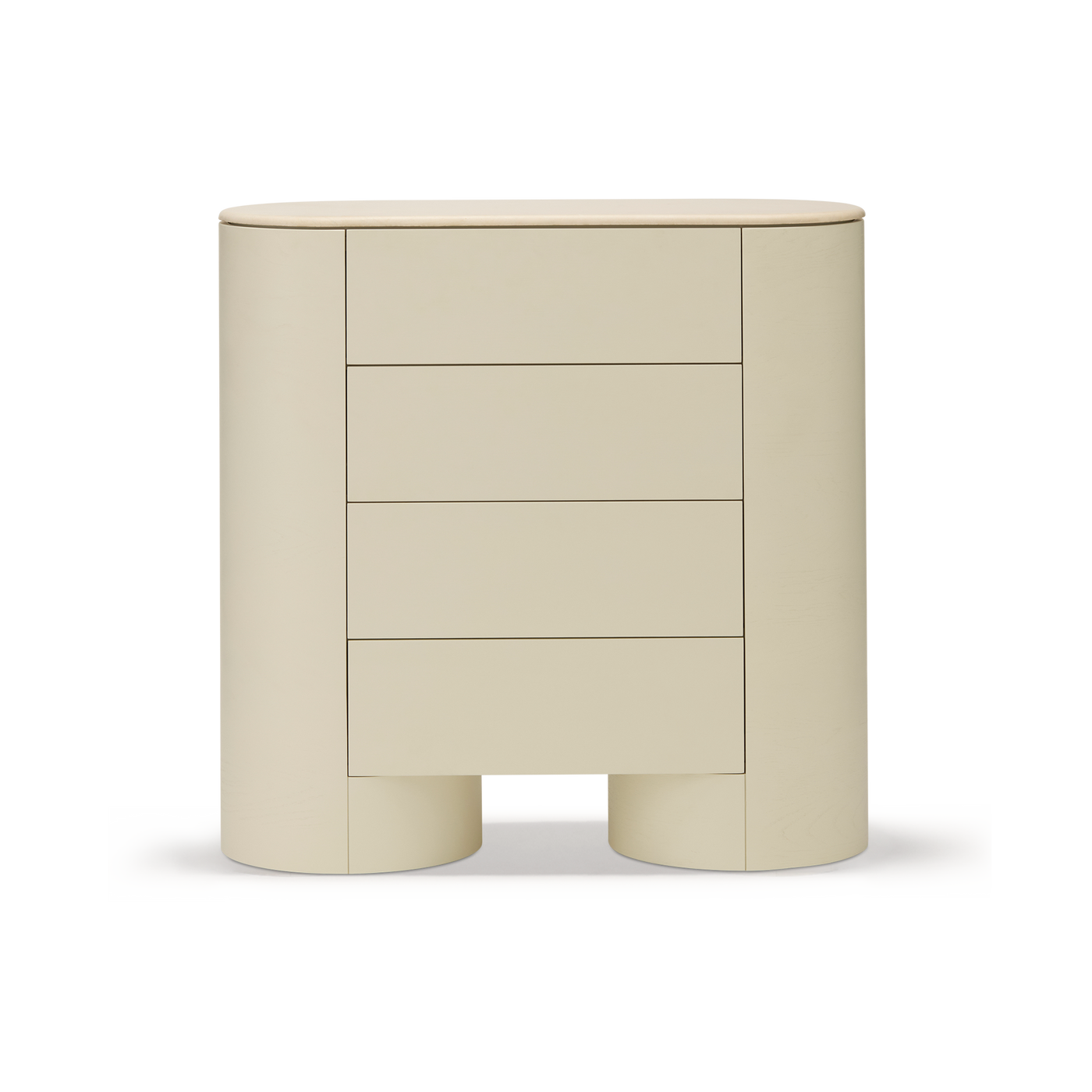 Fin 4 Drawer Tallboy - [ Tofu & Marble Cosmos ]