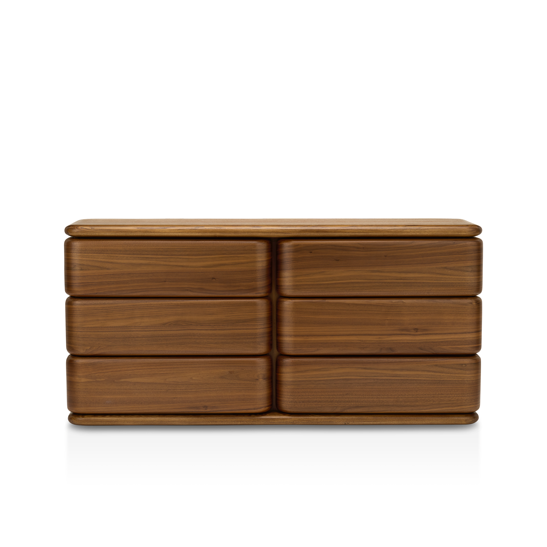 Notte 6 Drawer Storage - [ Walnut ]