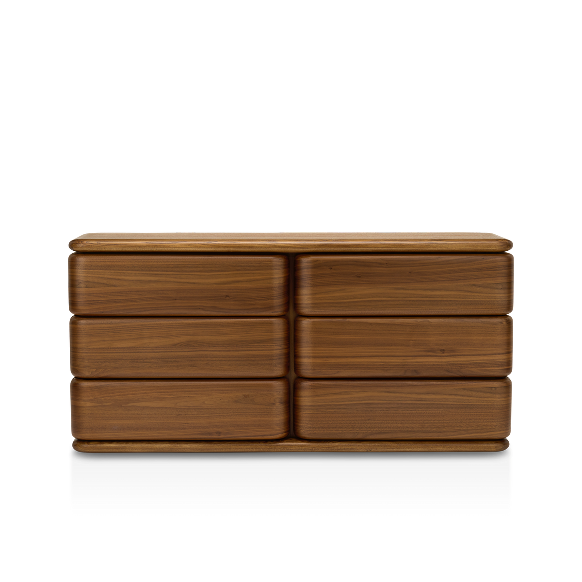Notte 6 Drawer Storage - [ Walnut ]