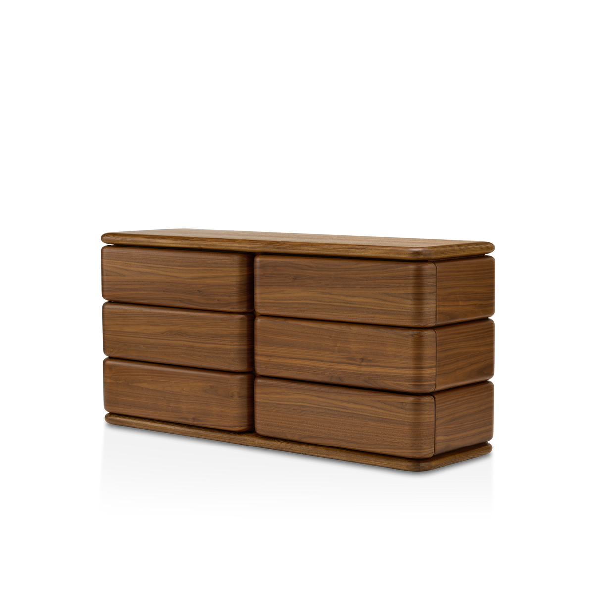 Notte 6 Drawer Storage - [ Walnut ]