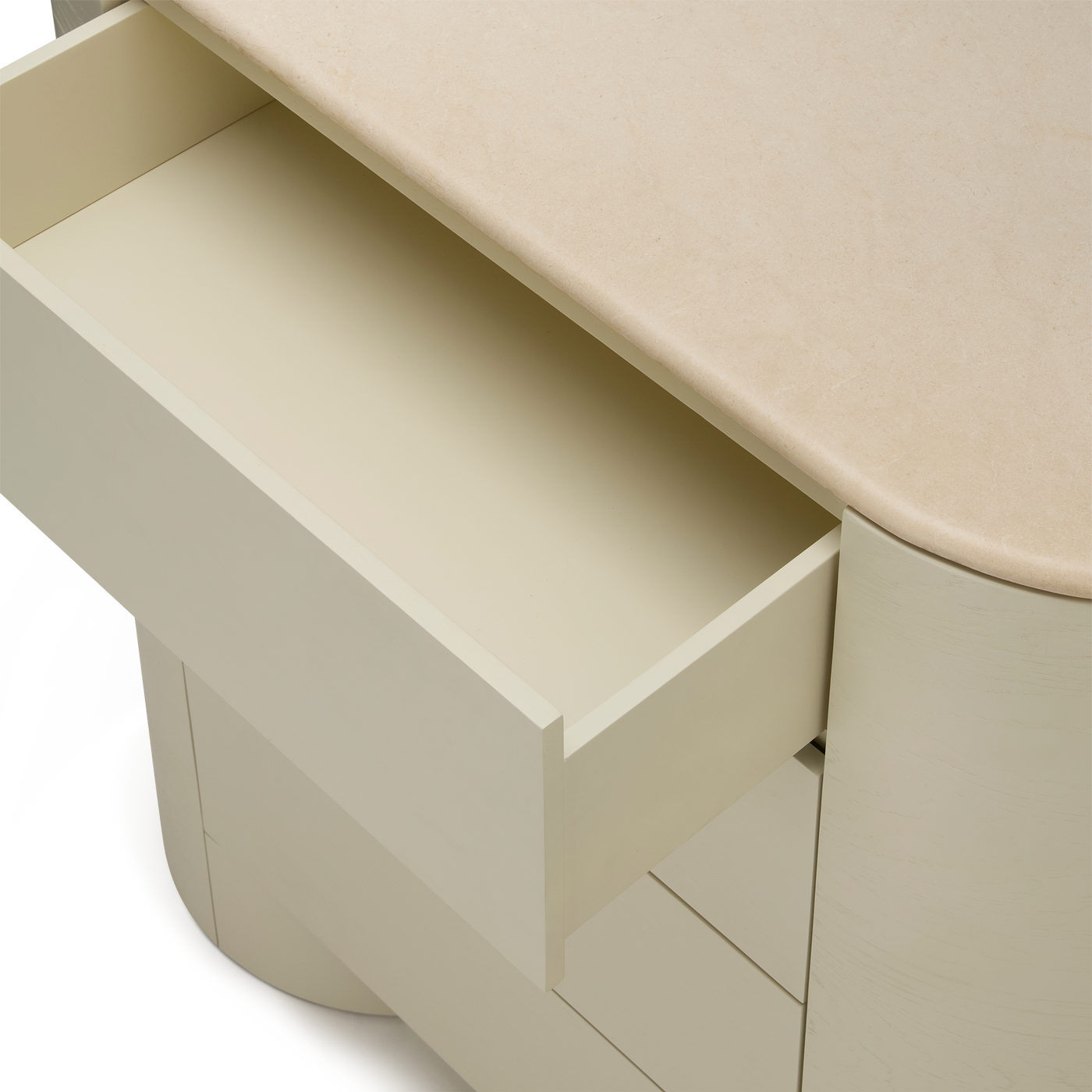 Fin 4 Drawer Tallboy - [ Tofu & Marble Cosmos ]