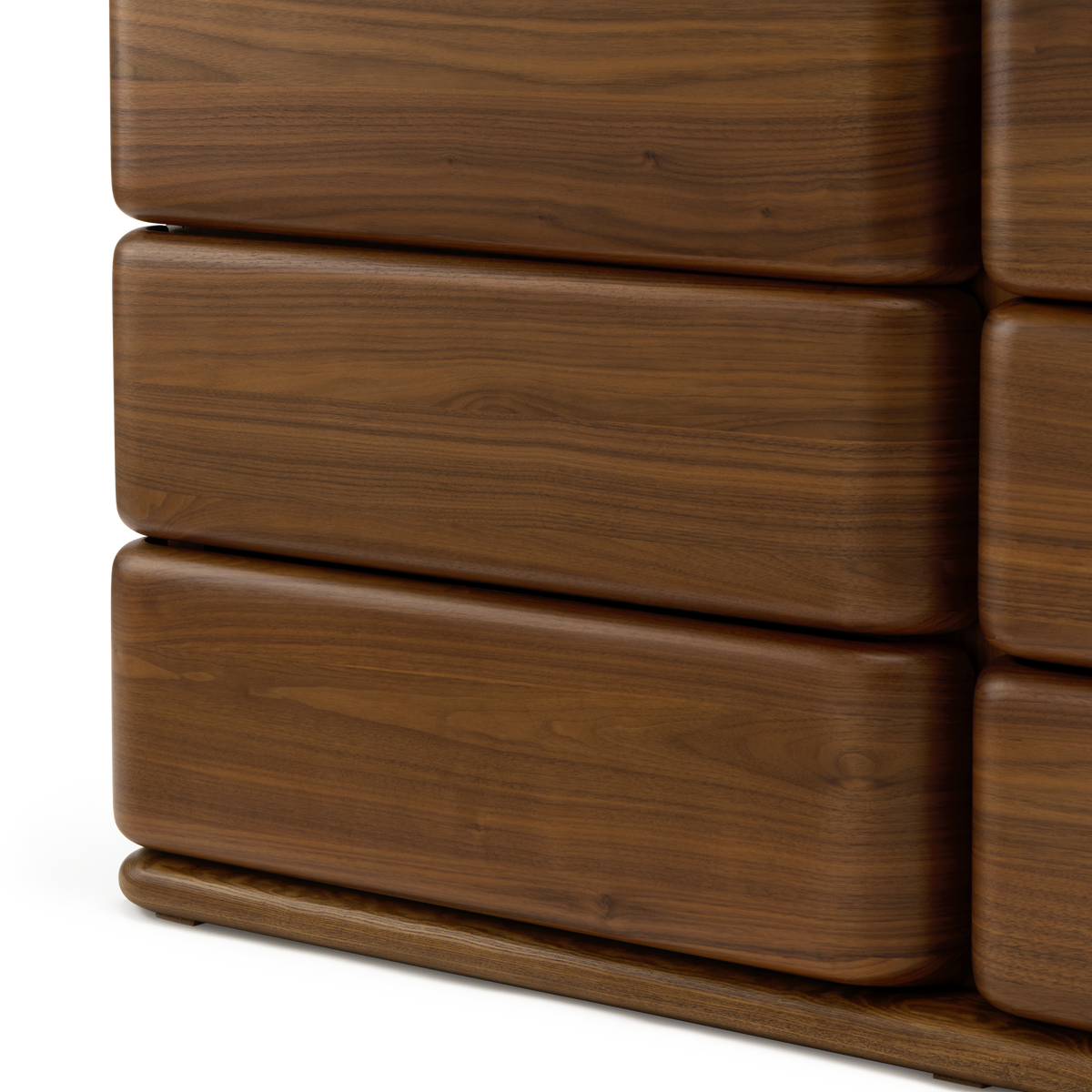 Notte 6 Drawer Storage - [ Walnut ]
