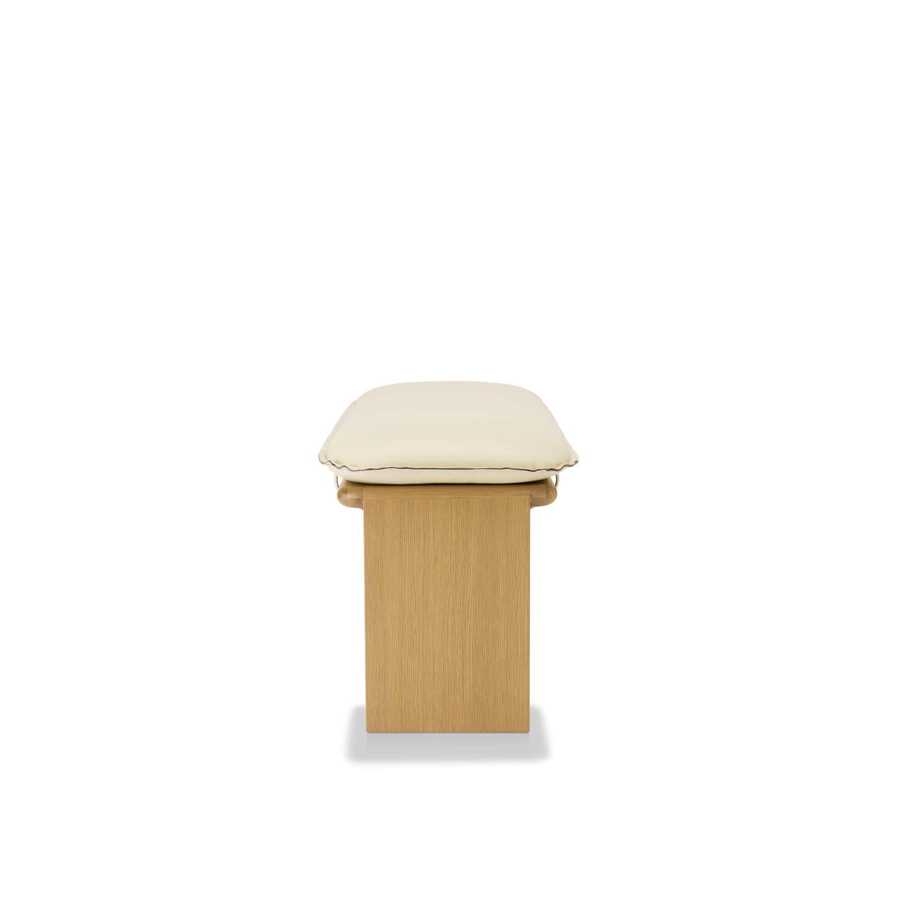 Liaison Bench With Cushion - [ Oak & Simpson Cream ]