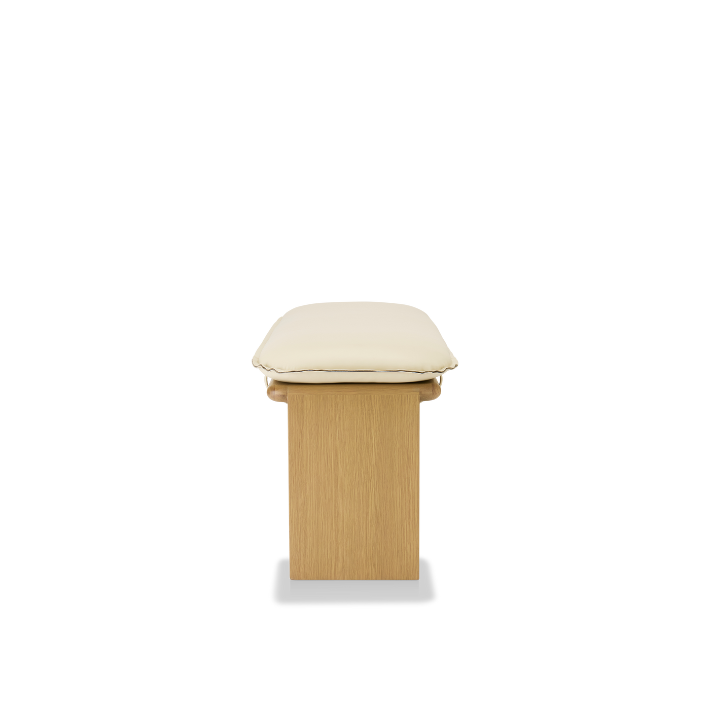 Liaison Bench With Cushion - [ Oak & Simpson Cream ]