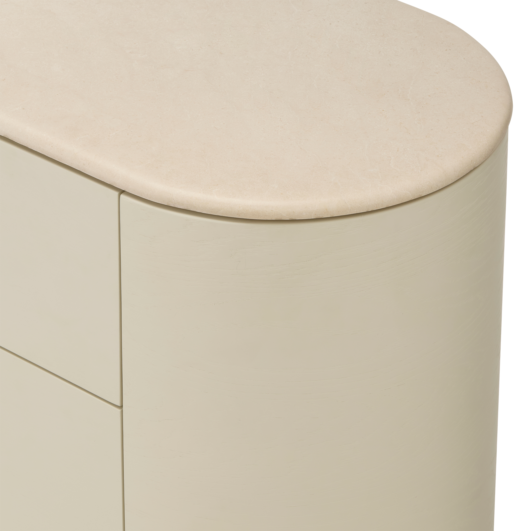 Fin 4 Drawer Tallboy - [ Tofu & Marble Cosmos ]