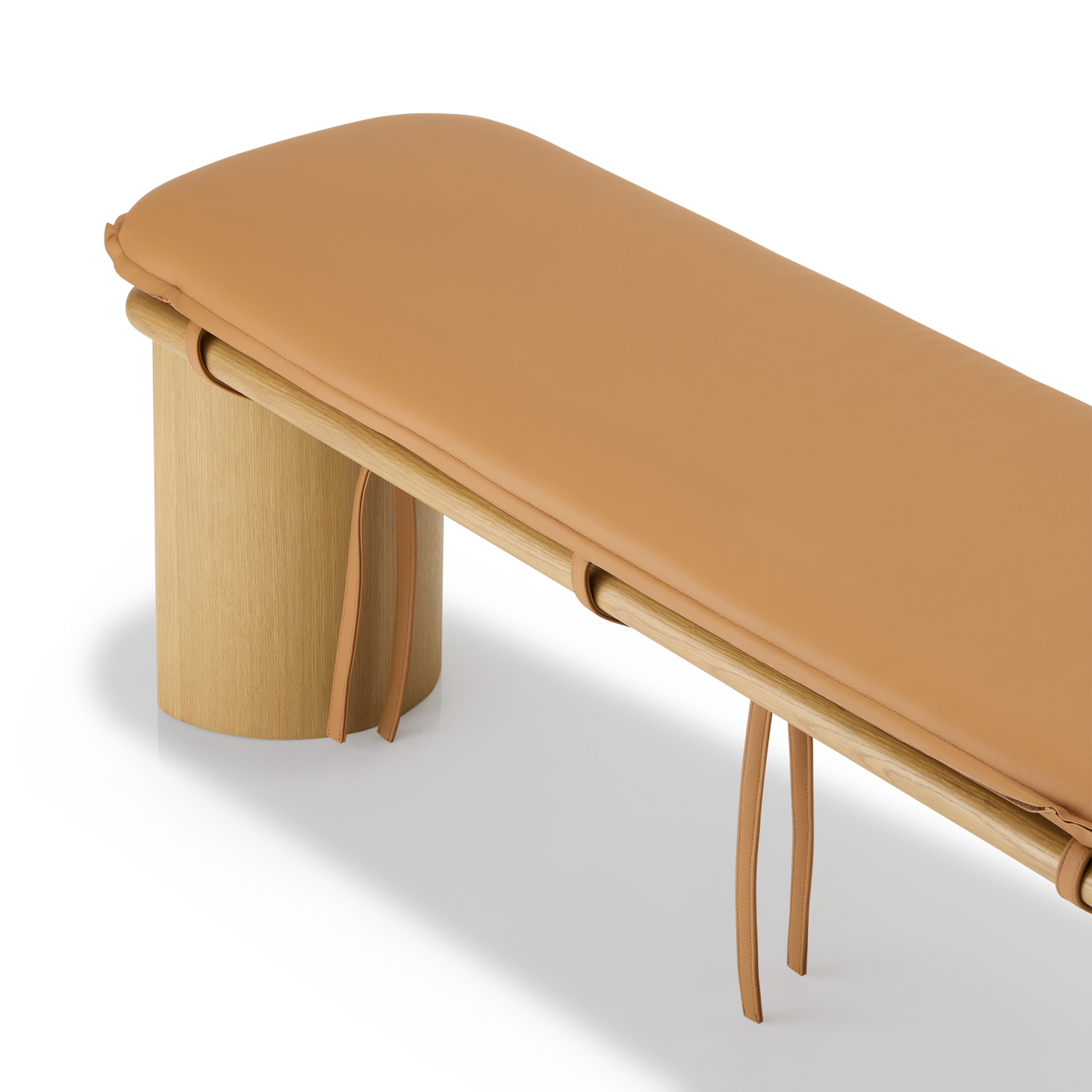 Liaison Bench With Cushion - [ Oak & Simpson Tan ]