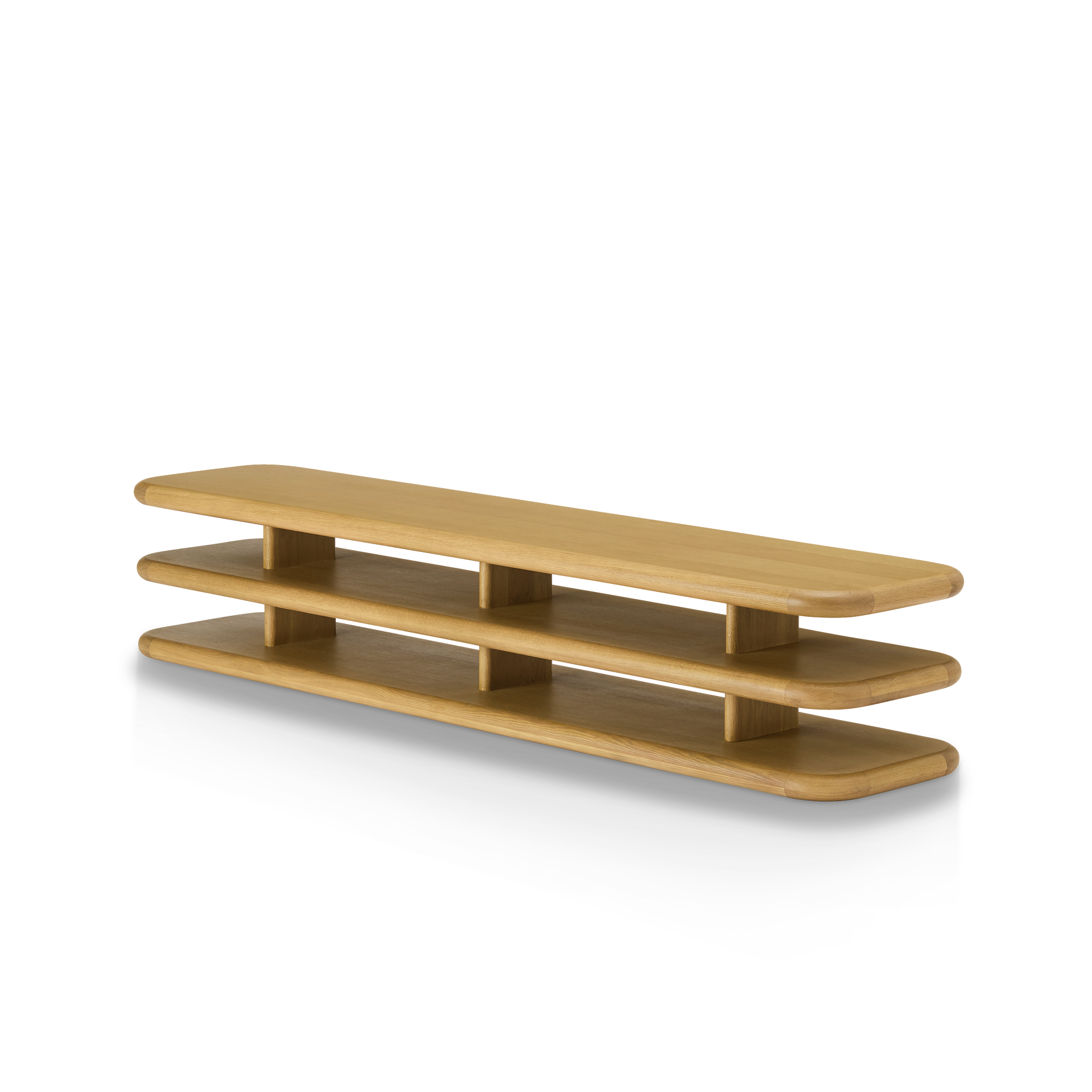 Plinto Bench - [ Oak ]