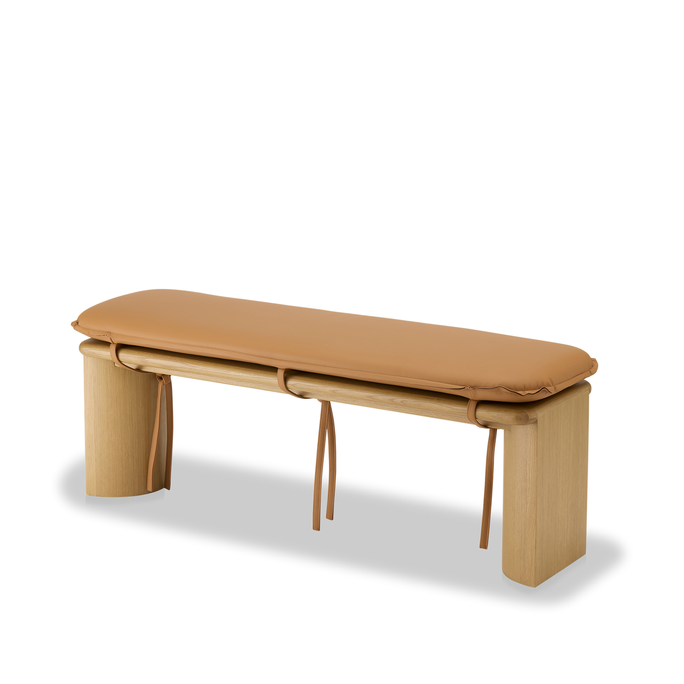 Liaison Bench With Cushion - [ Oak & Simpson Tan ]