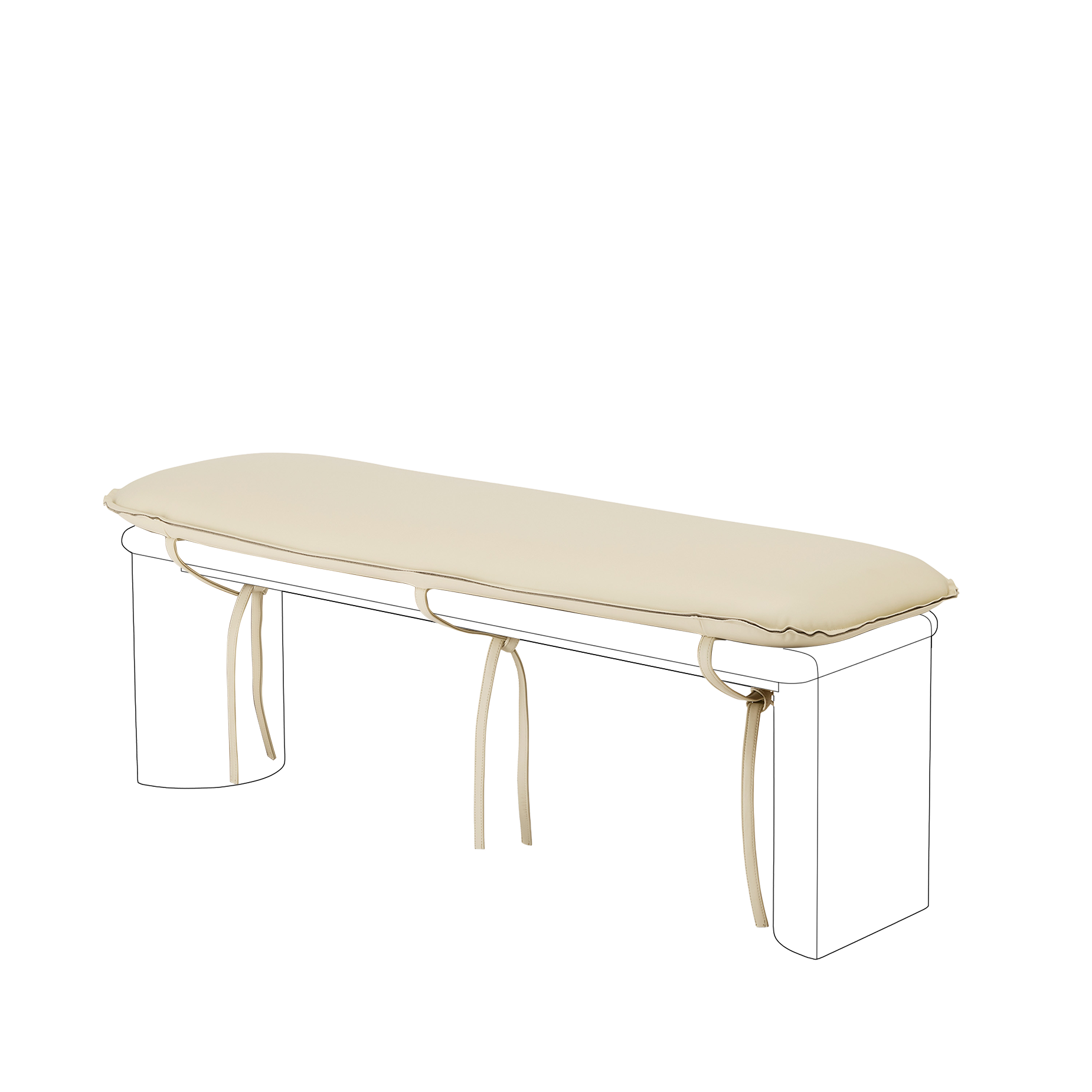 Liaison Bench Cushion - [ Simpson Cream ]