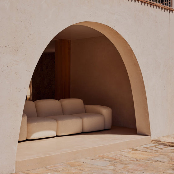 Muse 3 Seat Sofa - [ Bronte Whipped Cream ]