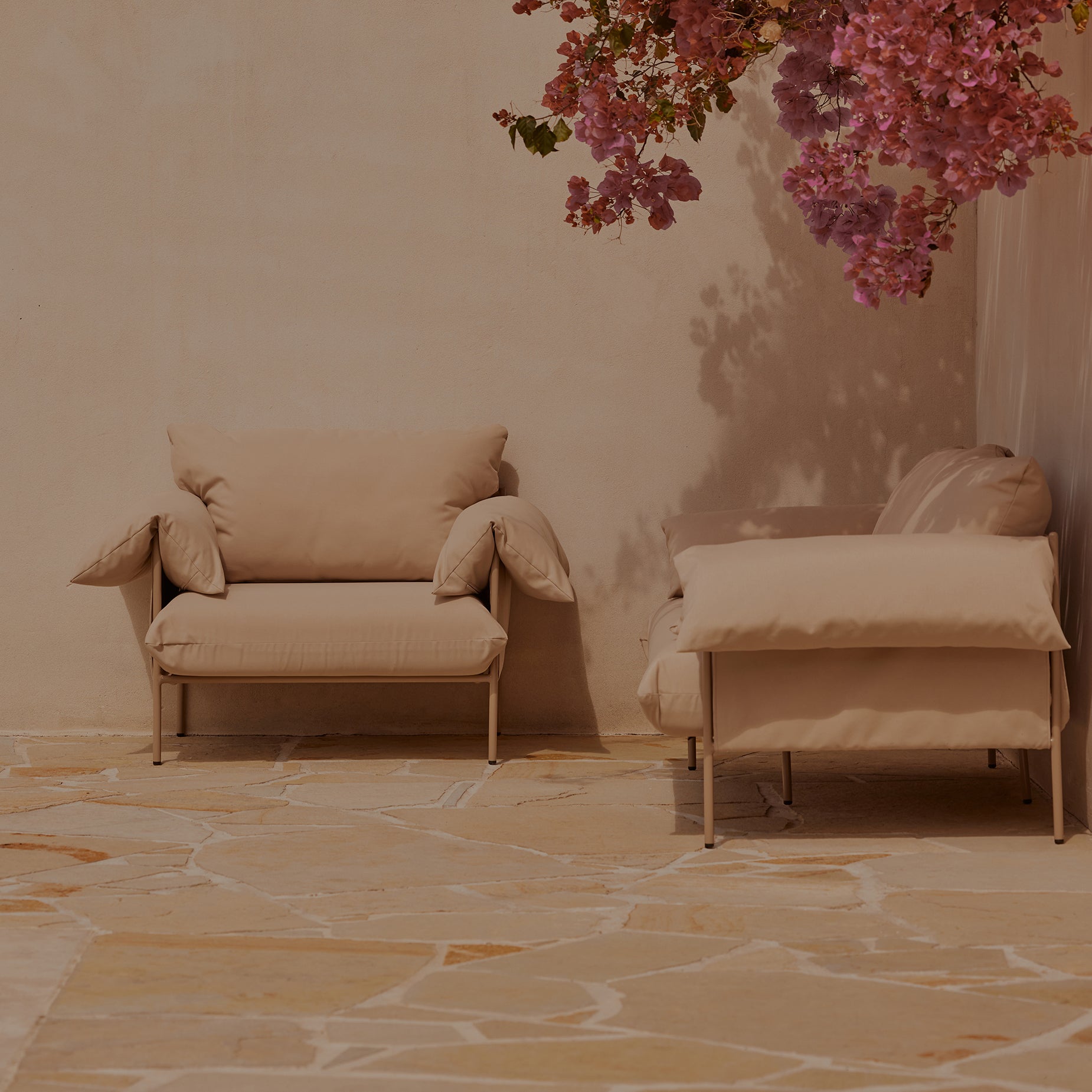 Alva Outdoor 2 Seat Sofa - [ Palermo Sand ]