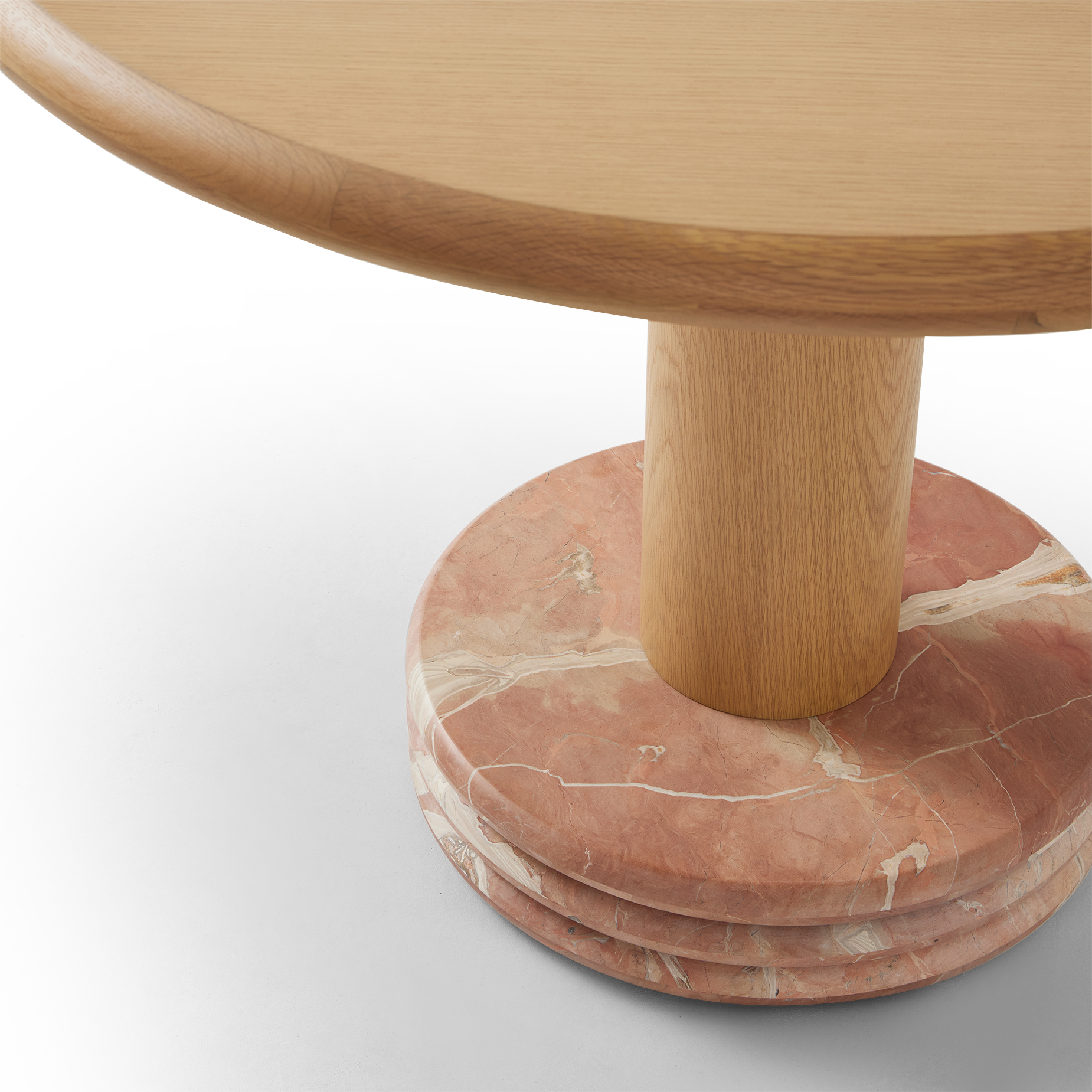 Bistro 105 Dining Table - [ Oak & Marble ]