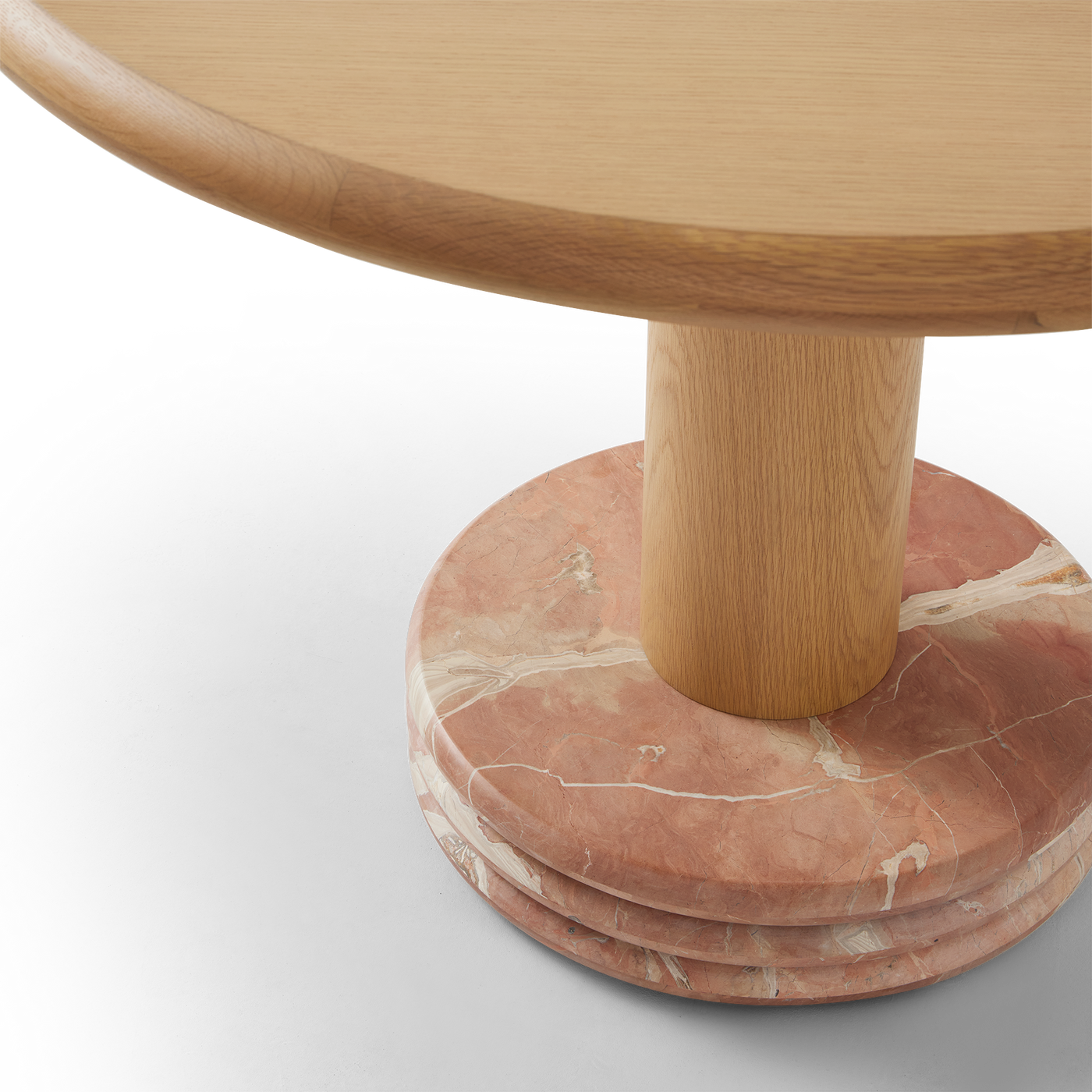 Bistro 105 Dining Table - [ Oak & Marble ]