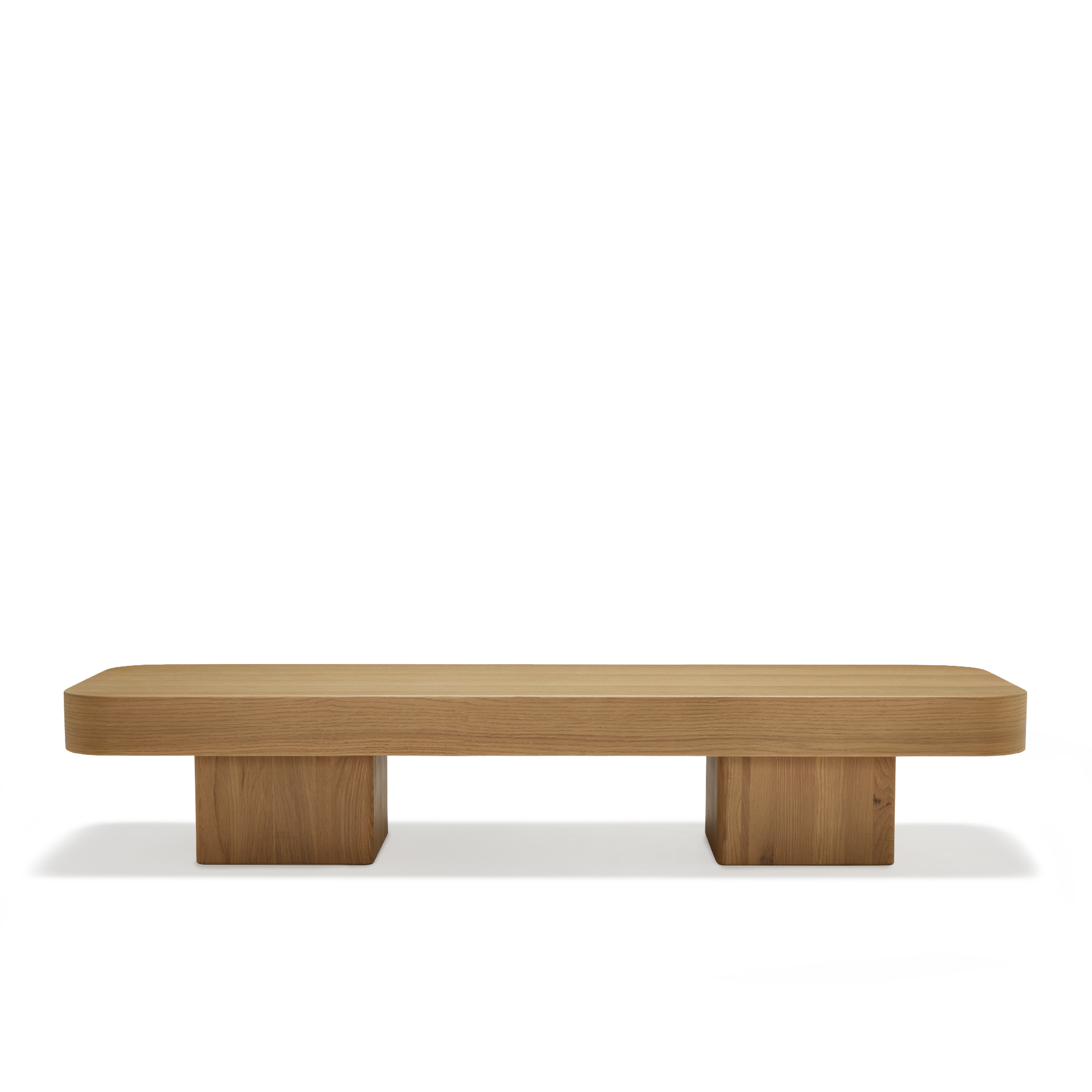 Block Rectangle Coffee Table - [ Oak ]