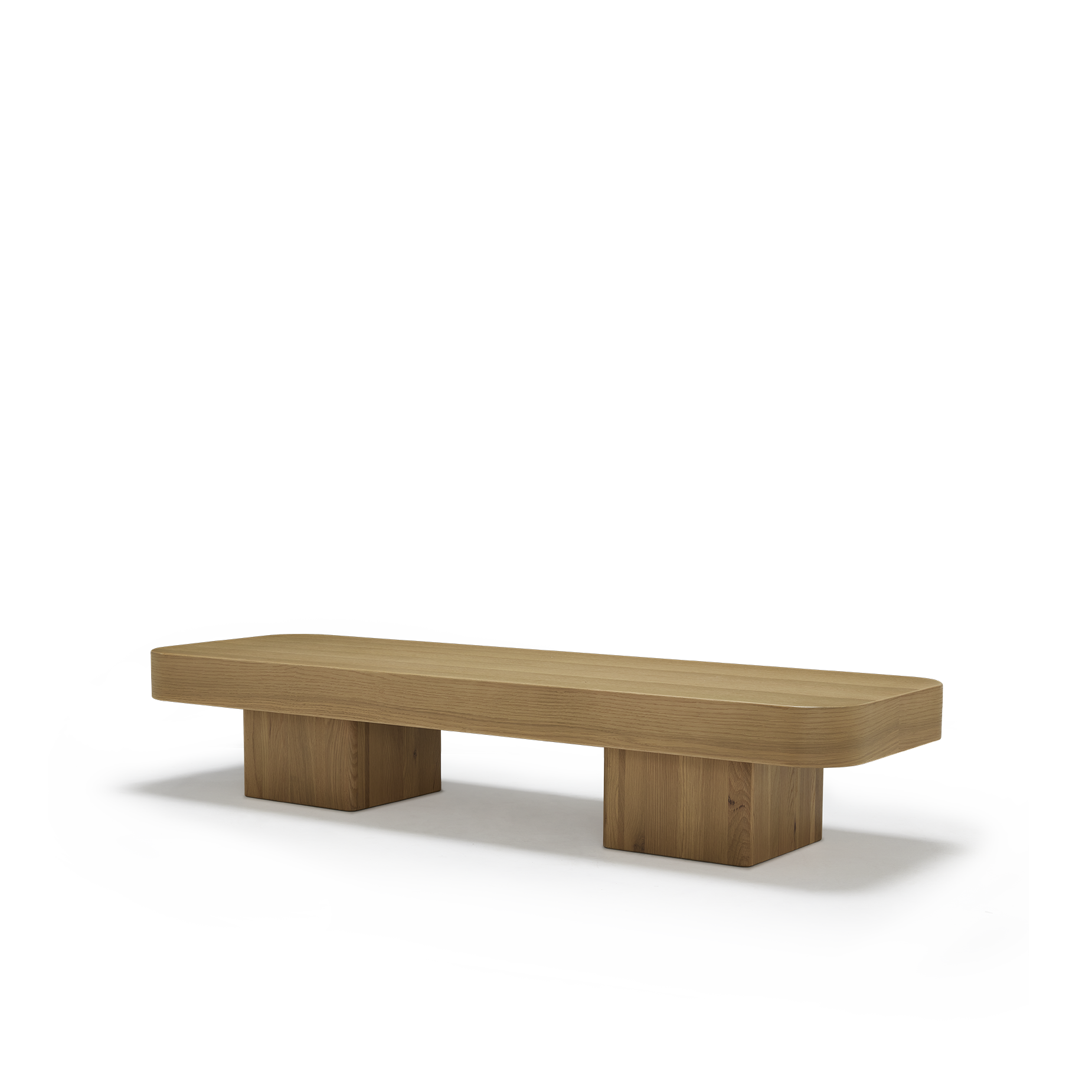Block Rectangle Coffee Table - Oak | ELLISON STUDIOS.