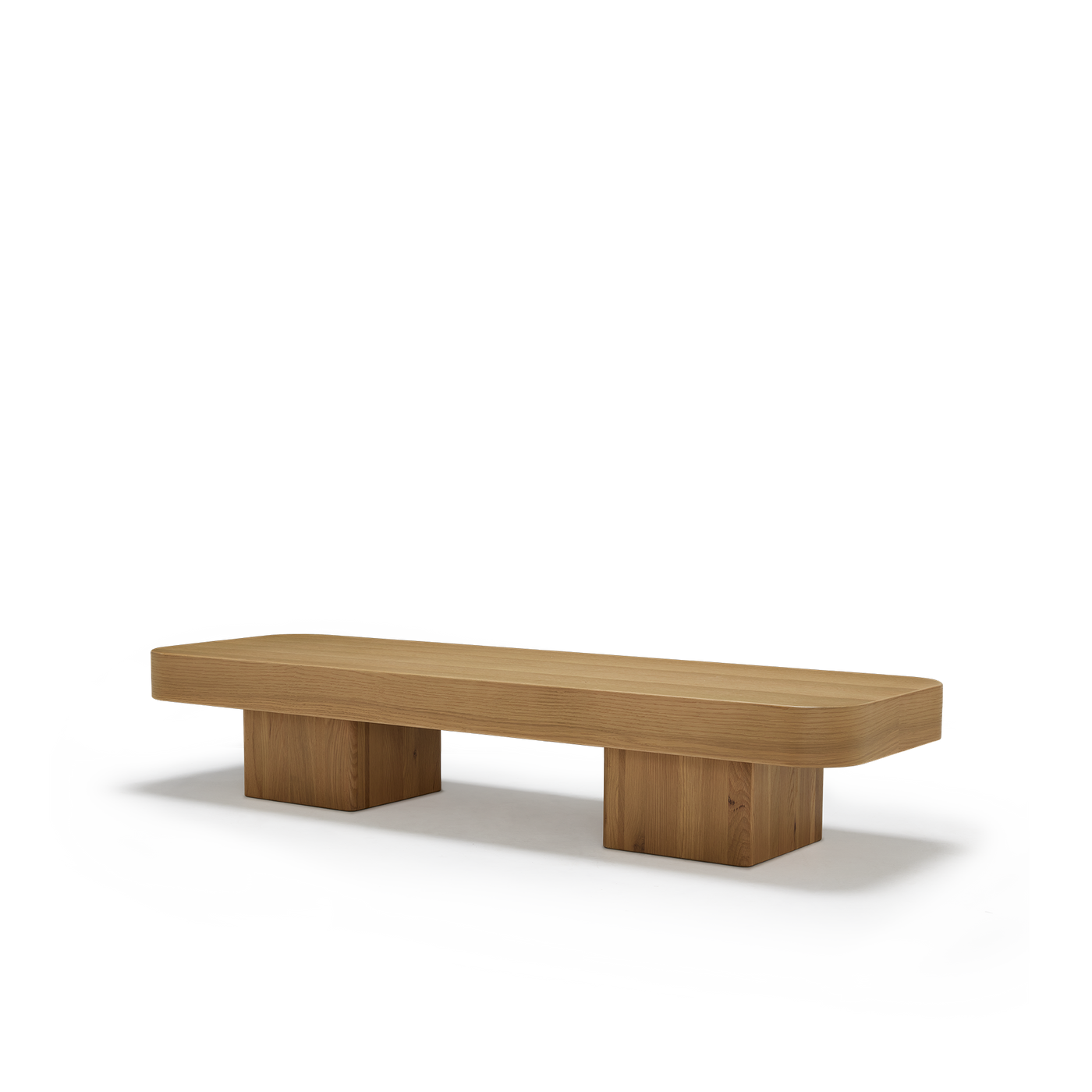 Block Rectangle Coffee Table - [ Oak ]