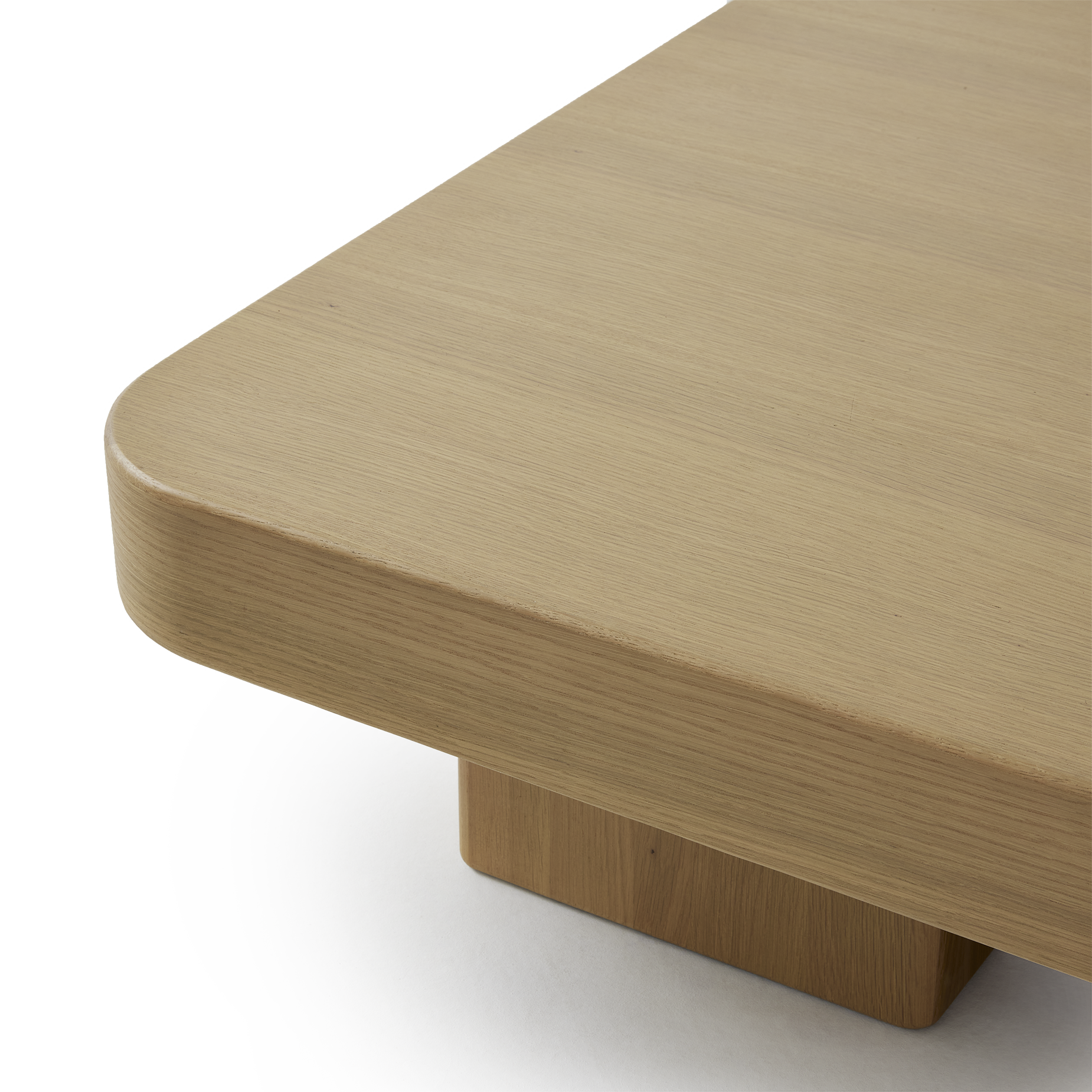 Block Rectangle Coffee Table - [ Oak ]