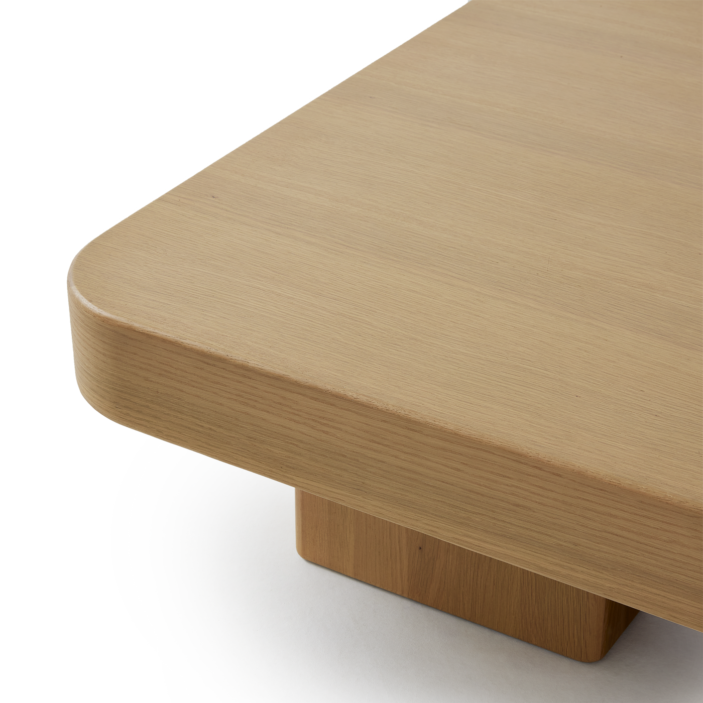 Block Rectangle Coffee Table - [ Oak ]