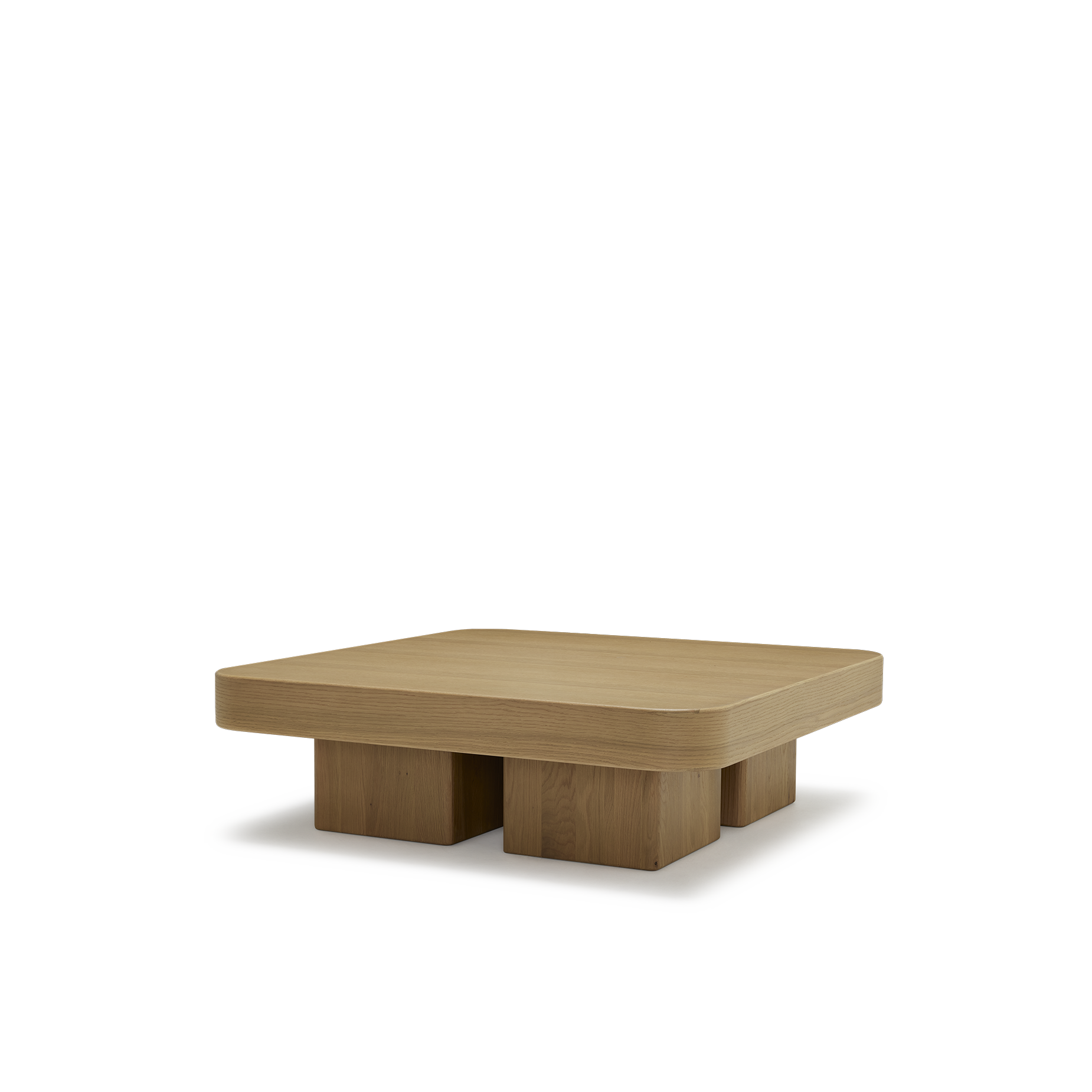 Block Square Coffee Table - [ Oak ]