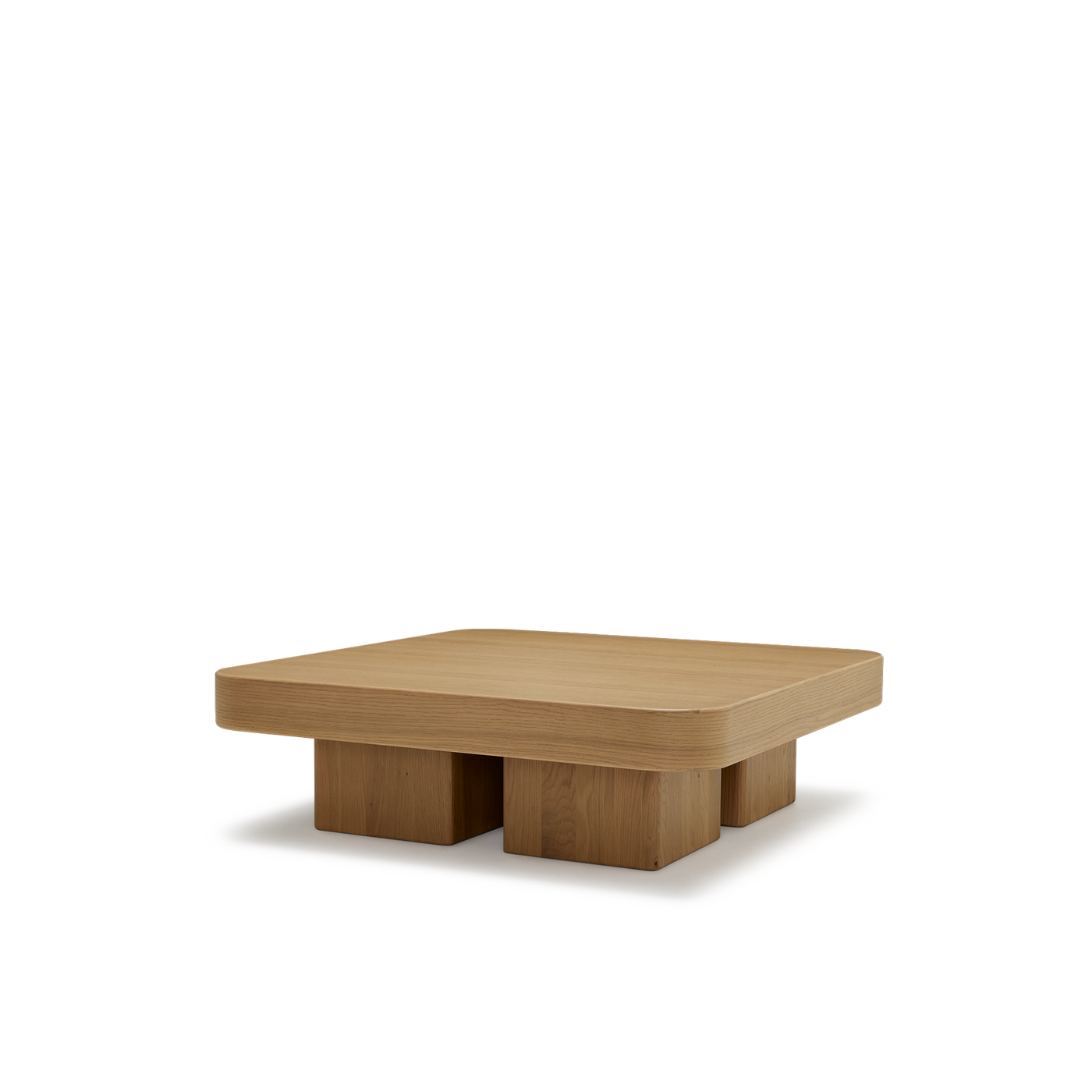 Block Square Coffee Table - [ Oak ]