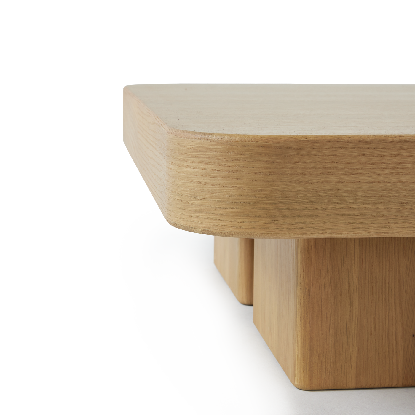 Block Square Coffee Table - [ Oak ]