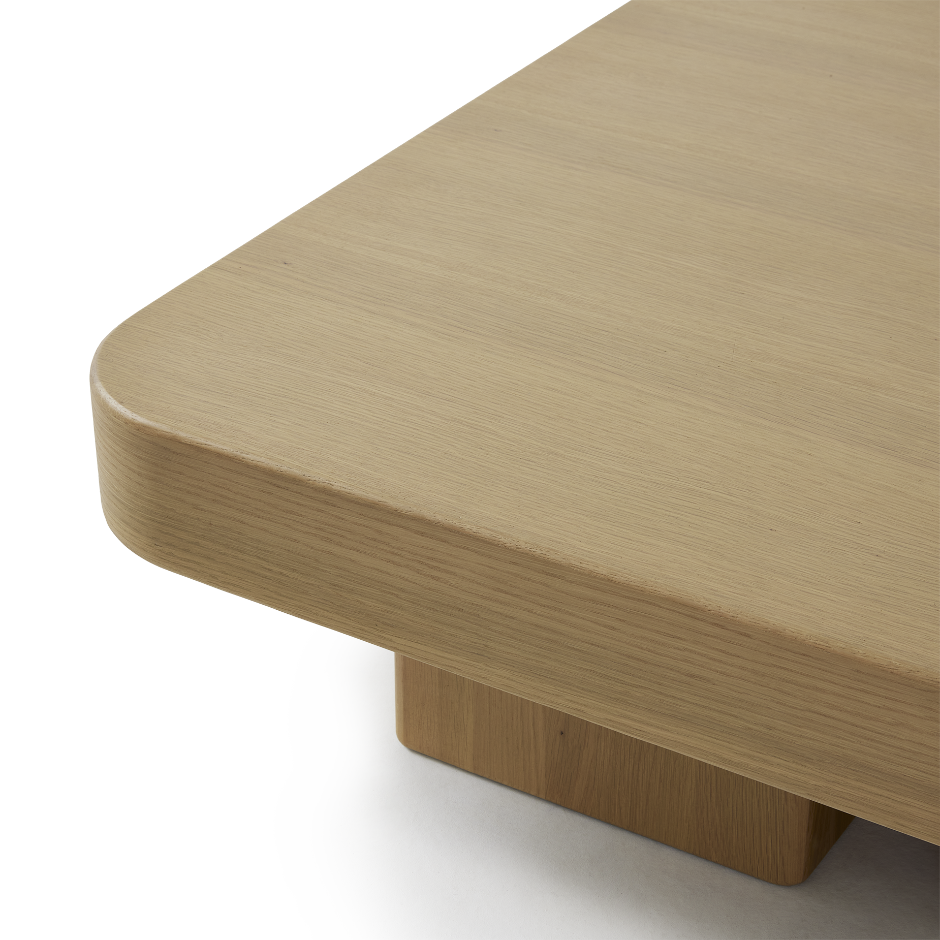 Block Square Coffee Table - [ Oak ]