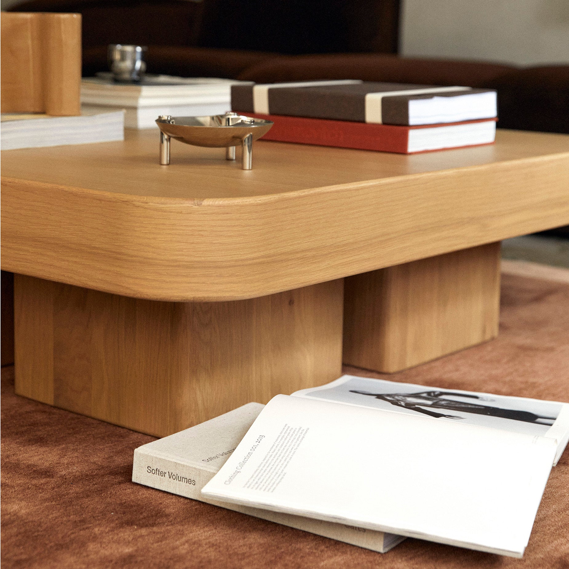 Block Square Coffee Table - [ Oak ]