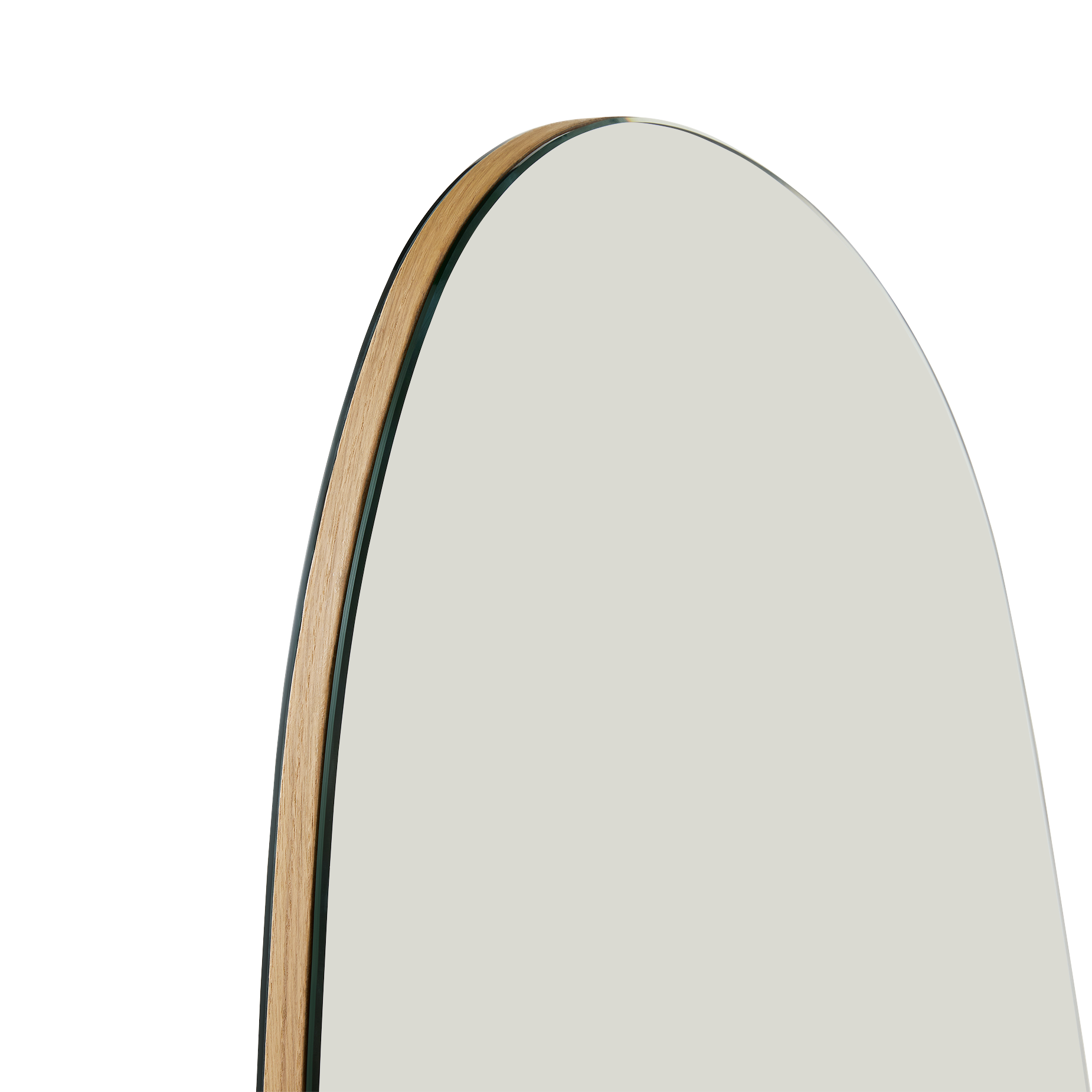 Block Floor Mirror - [ Oak ]