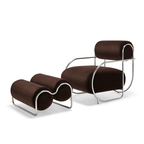 Chromeo Armchair & Ottoman - [ Avalon Piccolo ]